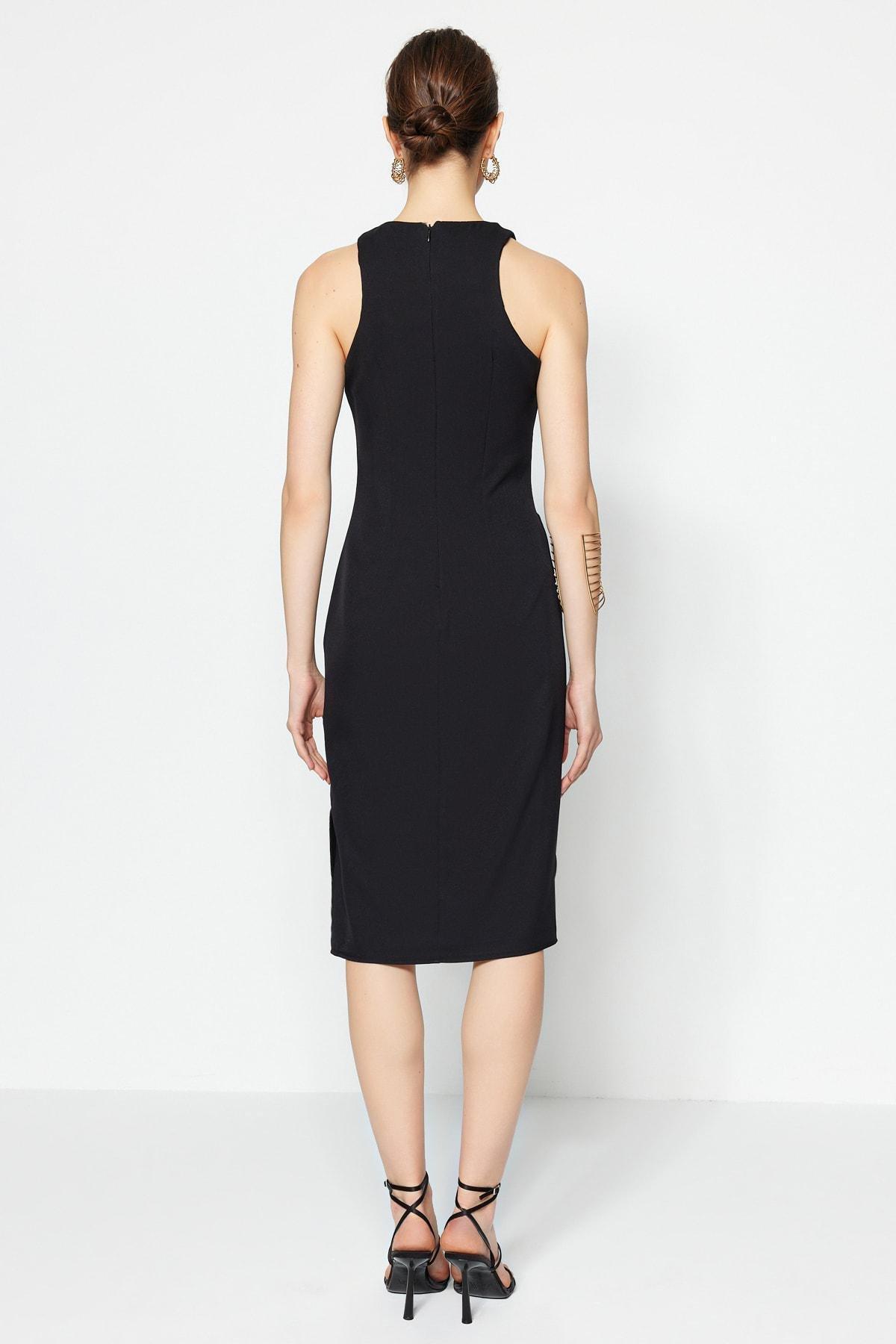 Black Shift Formal Dress, , large image number 5
