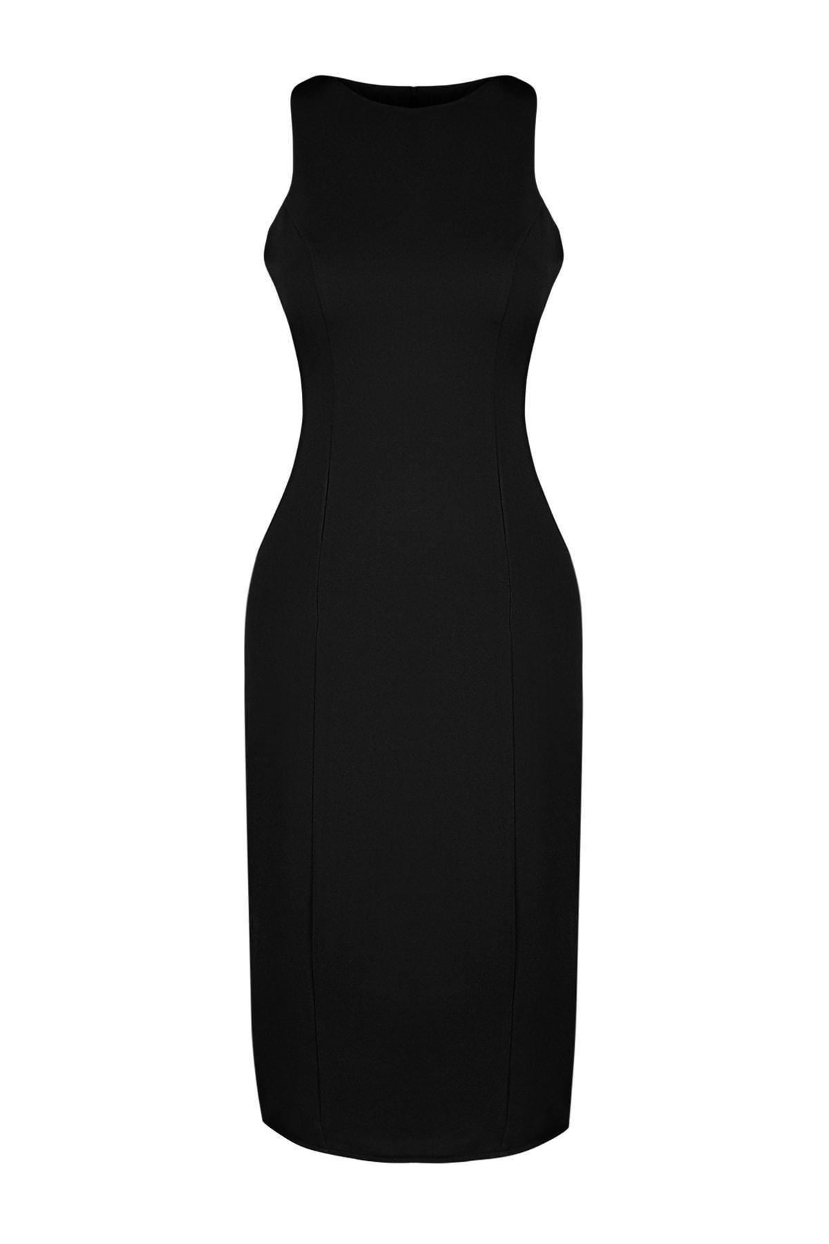 Black Shift Formal Dress, , large image number 6