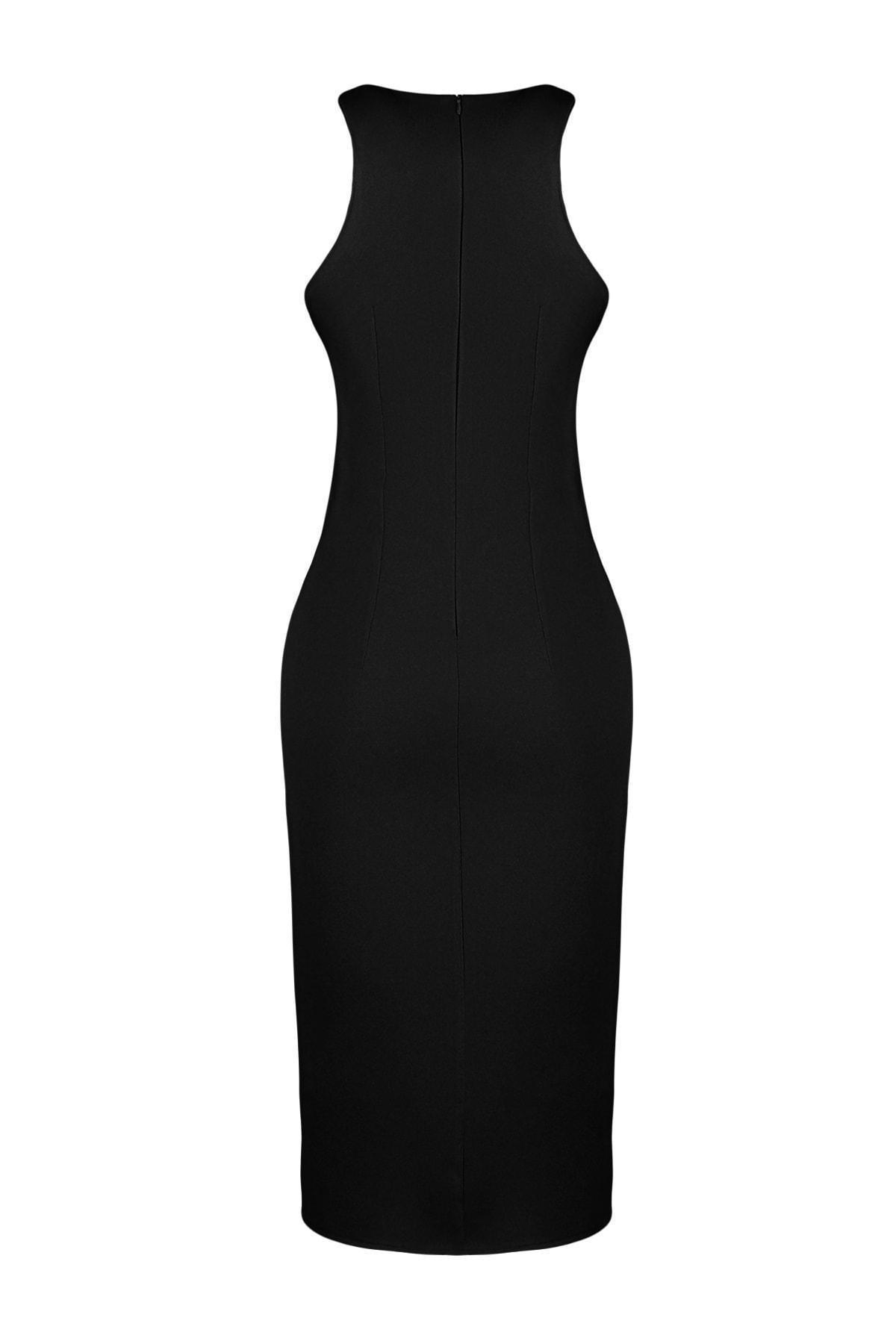 Black Shift Formal Dress, , large image number 8