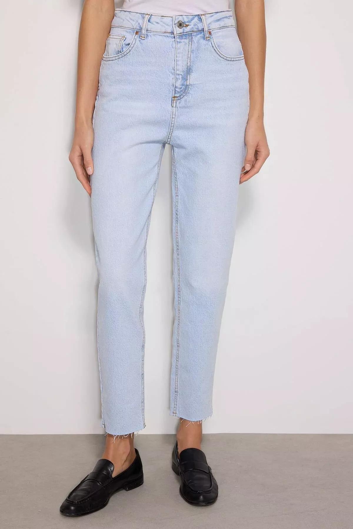 Blue Mom Jeans, Blue, large image number 12