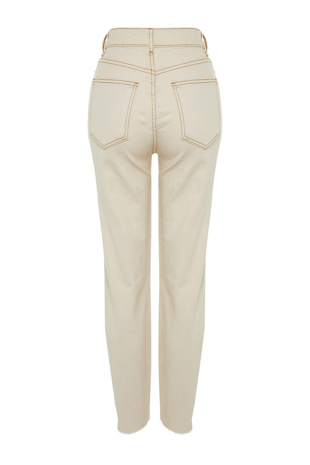 Ecru Mom Jeans, , large image number 8