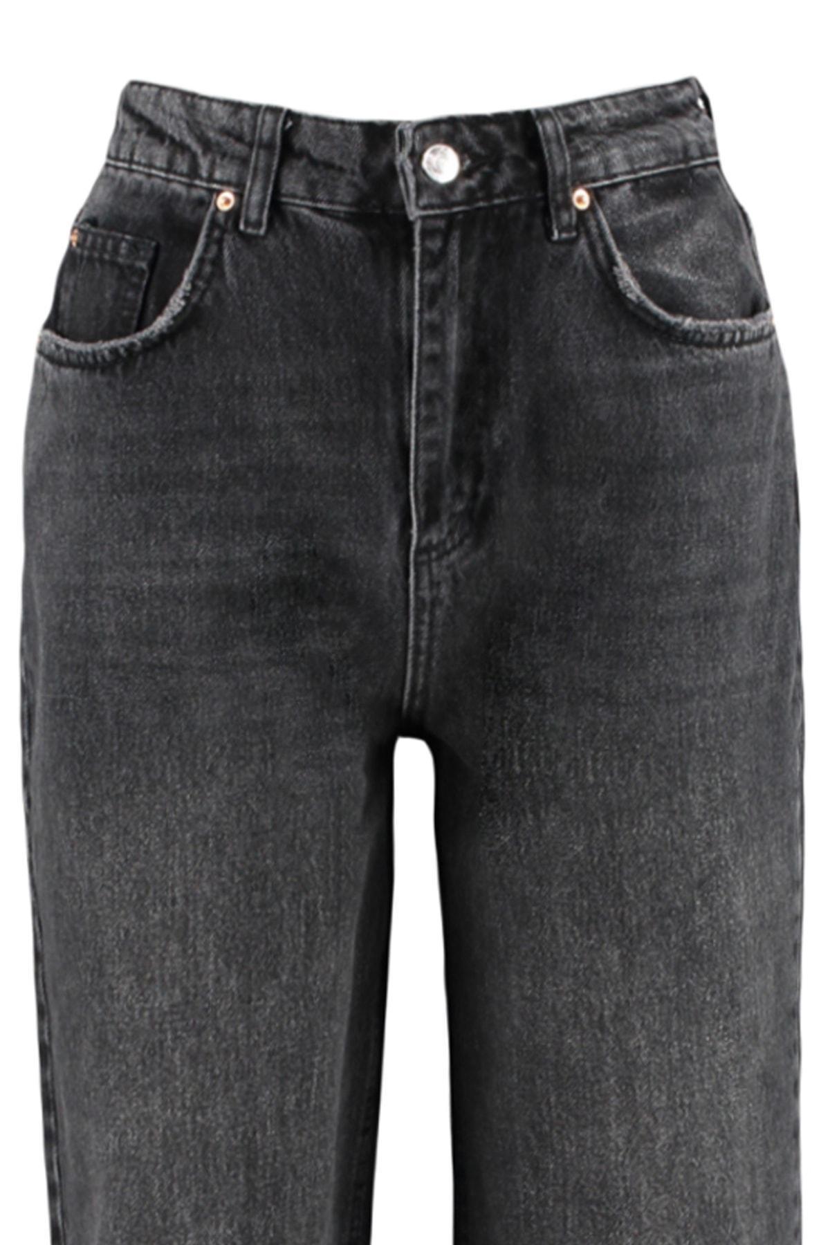Black Wide Leg Jeans, , large image number 6