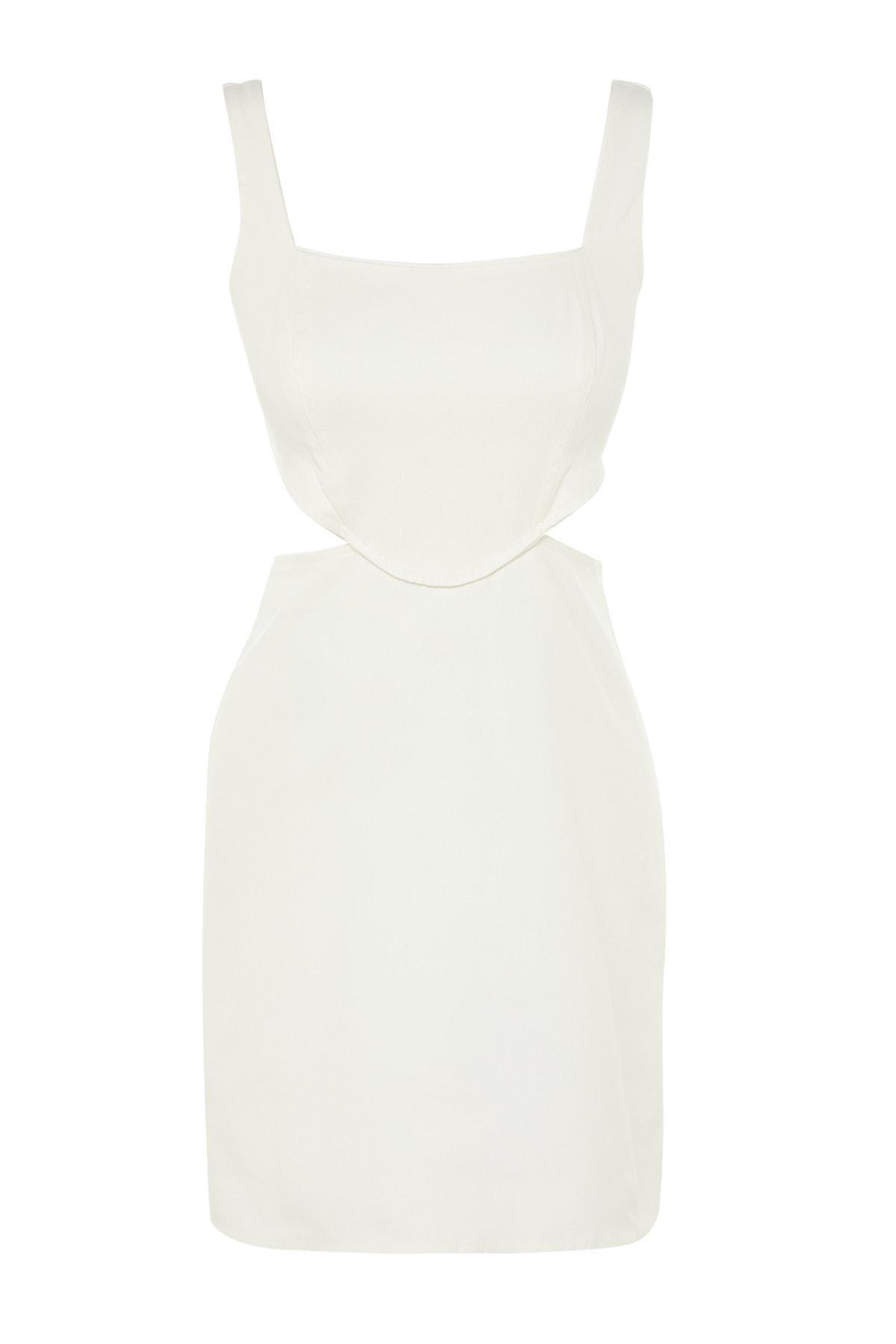 Ecru A-Line Dress, , large image number 5