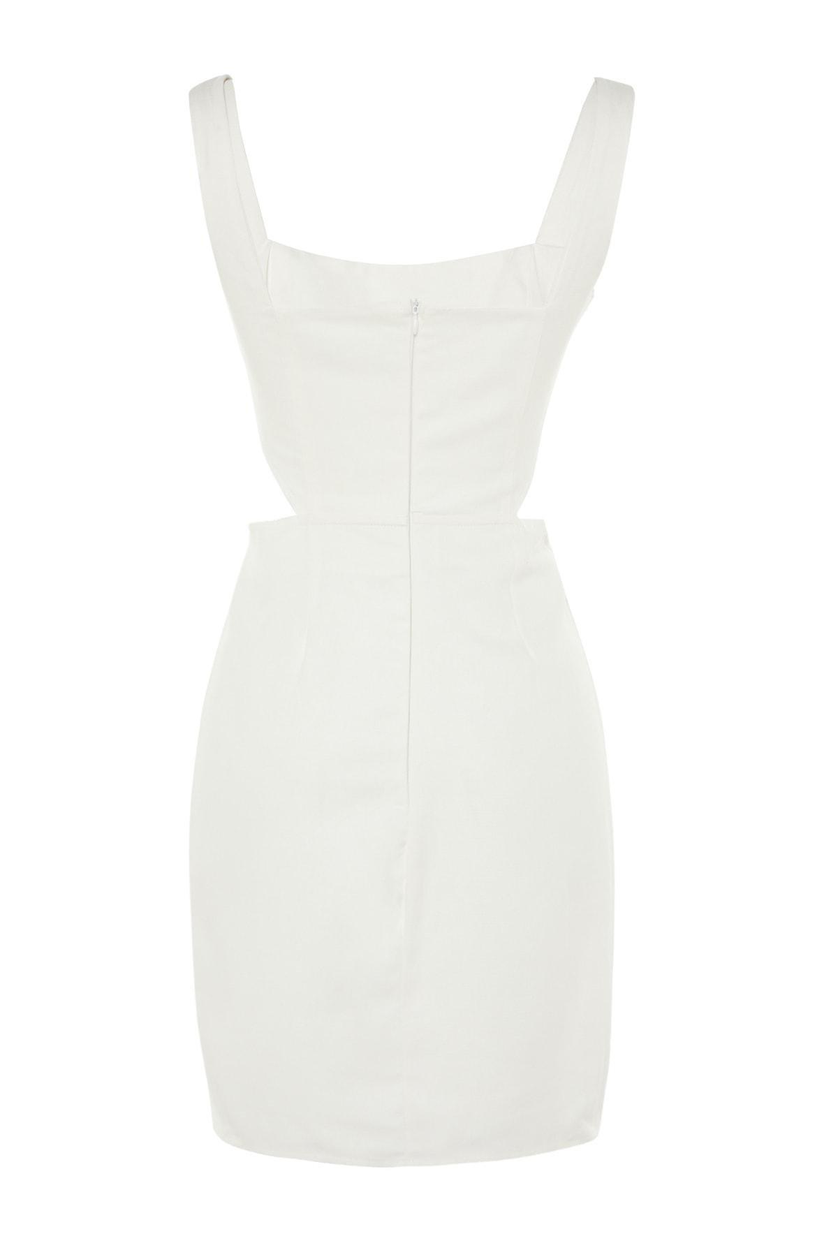 Ecru A-Line Dress, , large image number 6