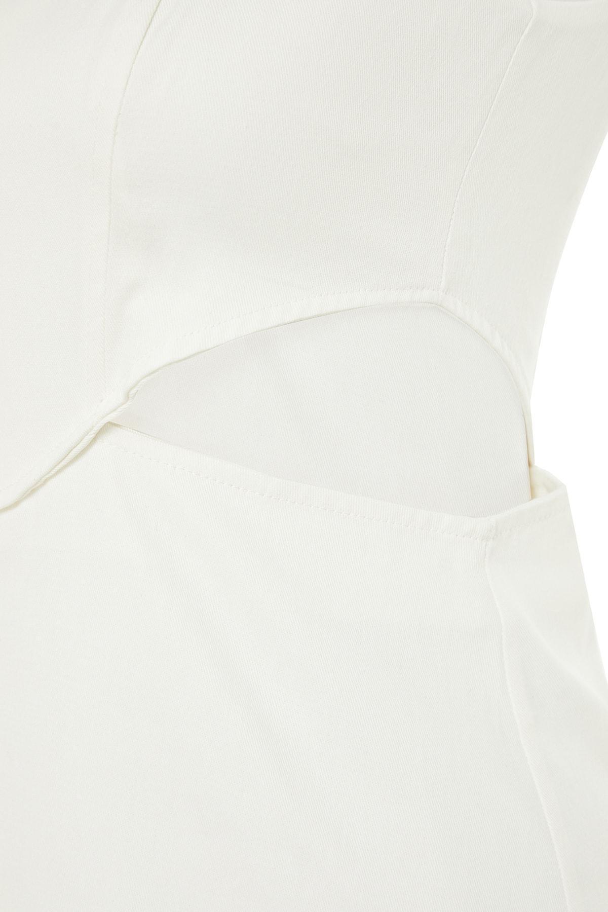 Ecru A-Line Dress, , large image number 7