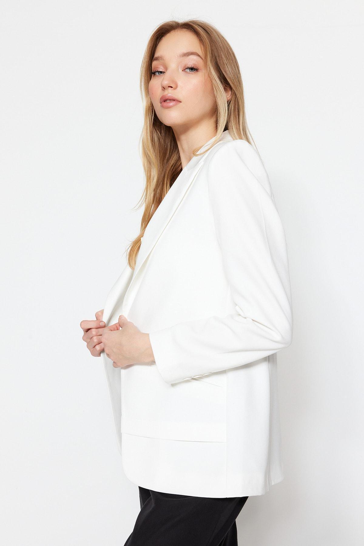 White Lined Blazer, , large image number 2
