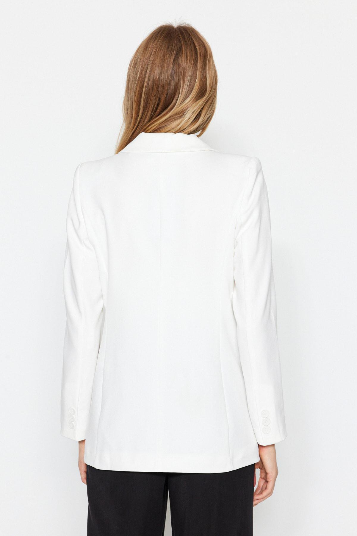 White Lined Blazer, , large image number 4