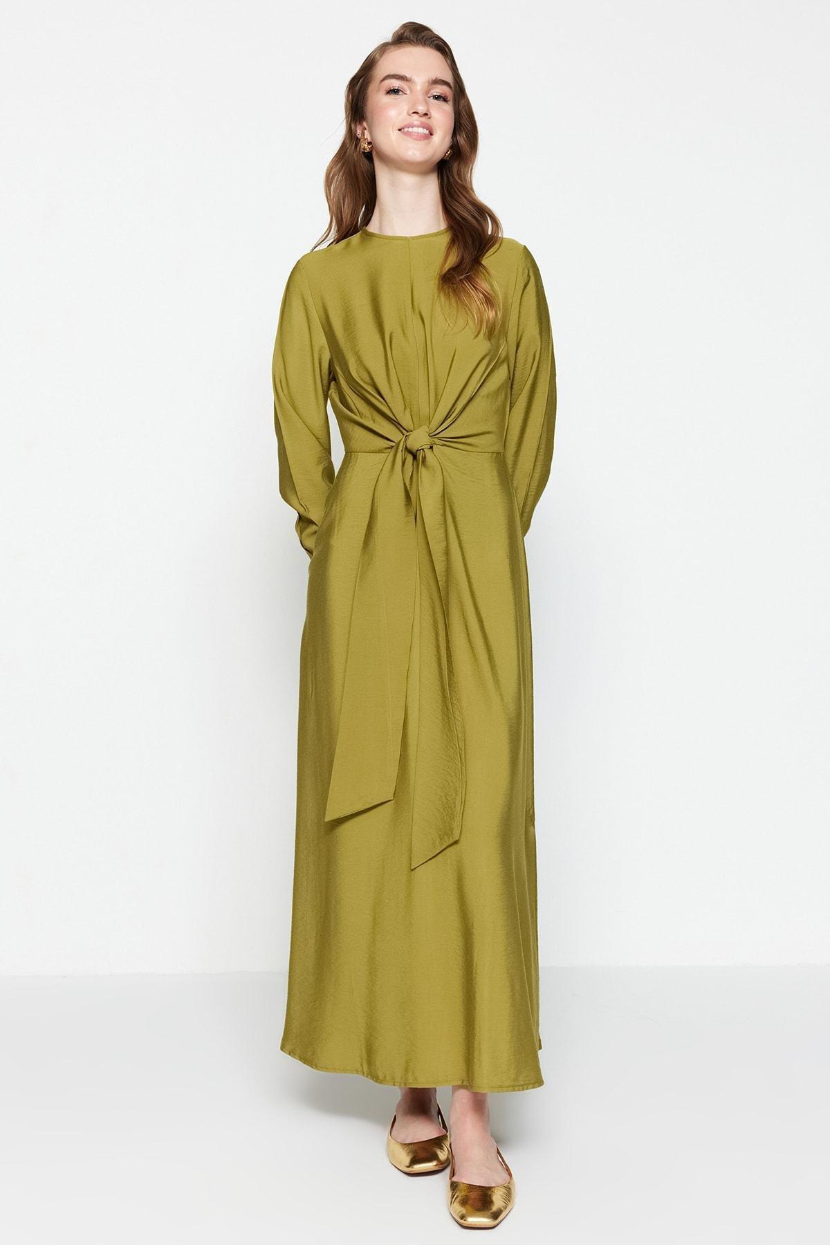 Tie Waist Detailed Dress, , large image number 0