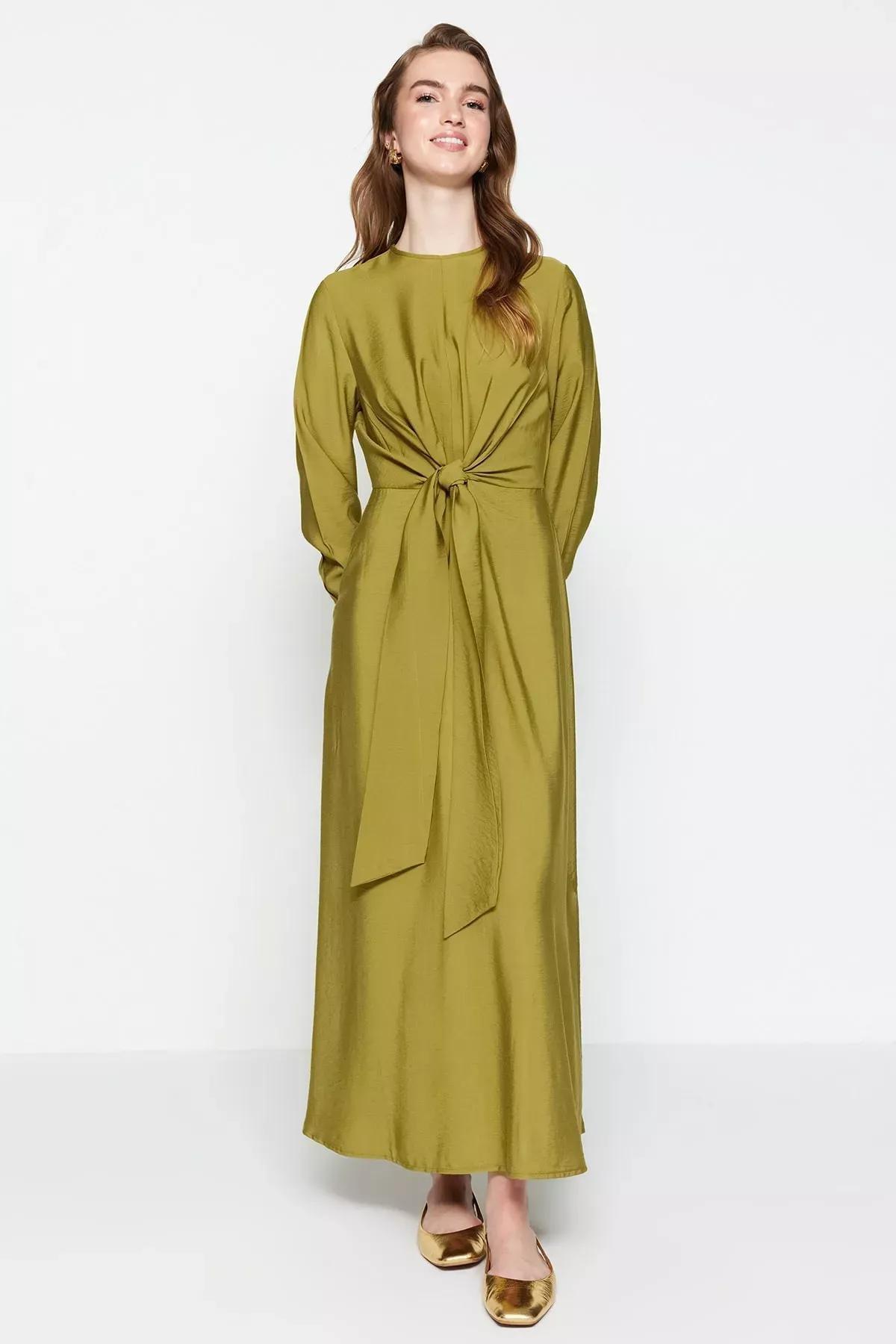 Tie Waist Detailed Dress, , medium