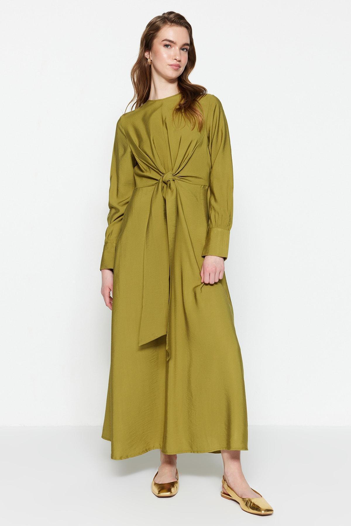 Tie Waist Detailed Dress, , large image number 2