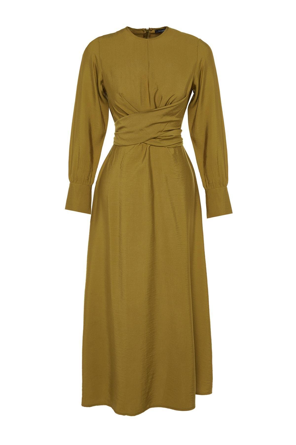 Tie Waist Detailed Dress, , large image number 5