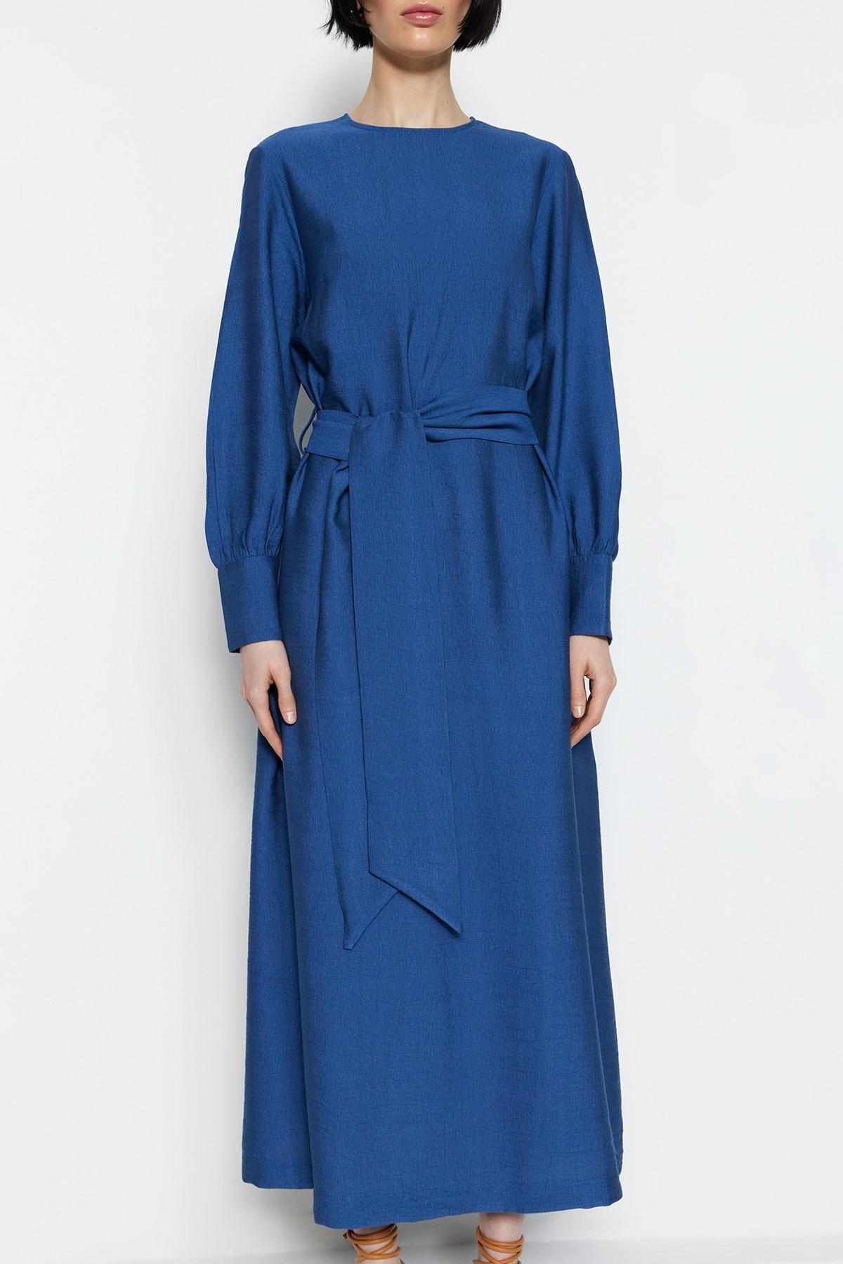 Navy Shift Maxi Dress, , large image number 2