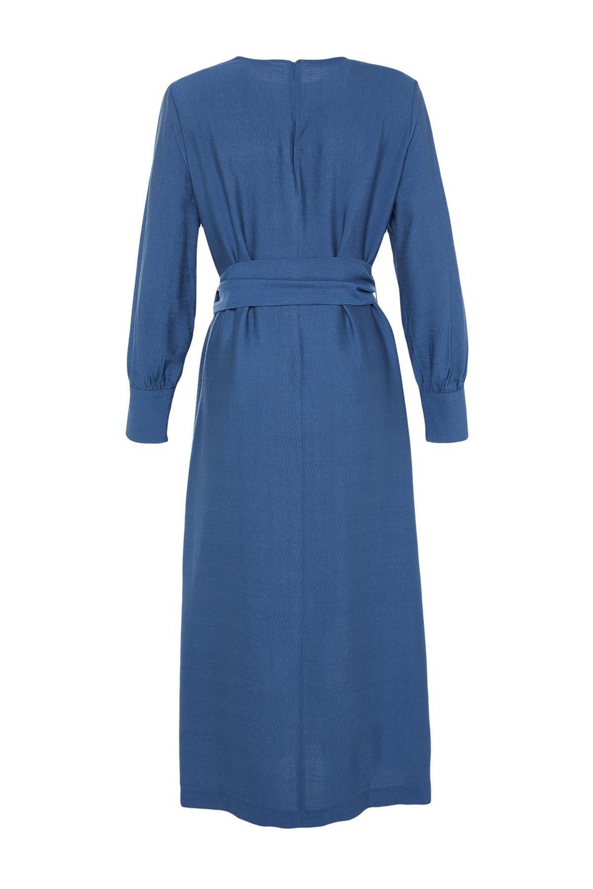 Navy Shift Maxi Dress, , large image number 5