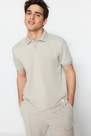 Trendyol - Gray Fitted Polo T-Shirt