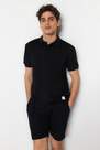 Trendyol - Black Fitted Polo T-Shirt