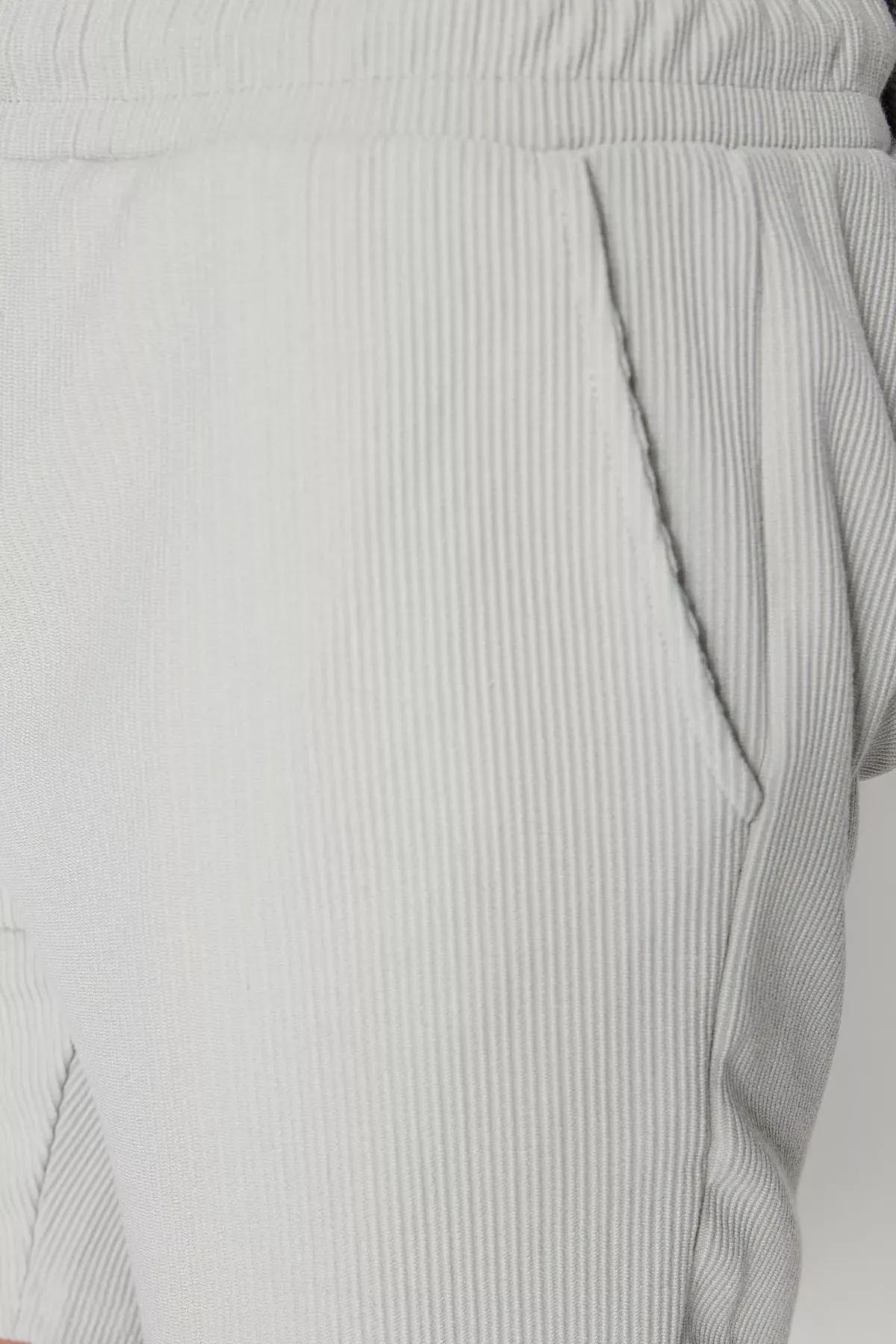 Grey Straight Shorts, Gray, large image number 8