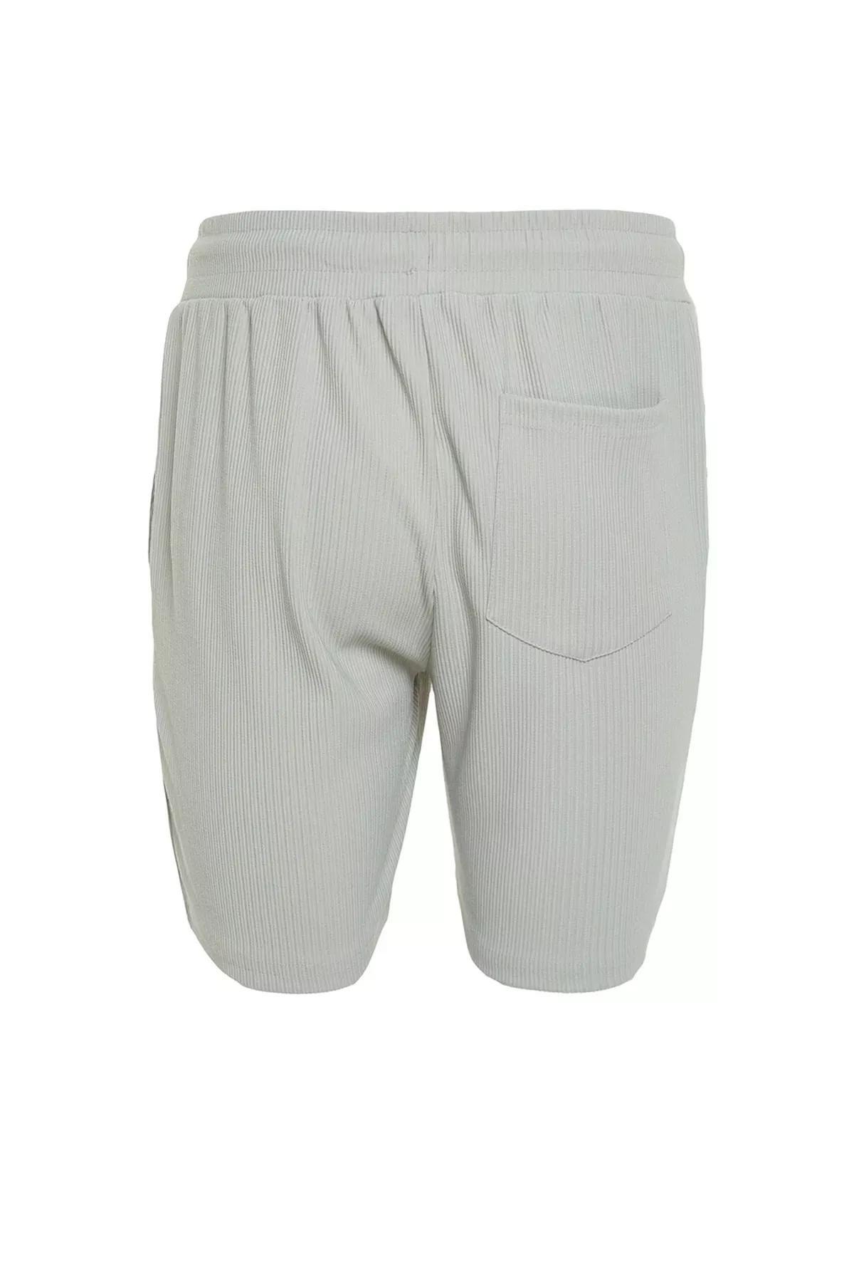 Grey Straight Shorts, Gray, large image number 12