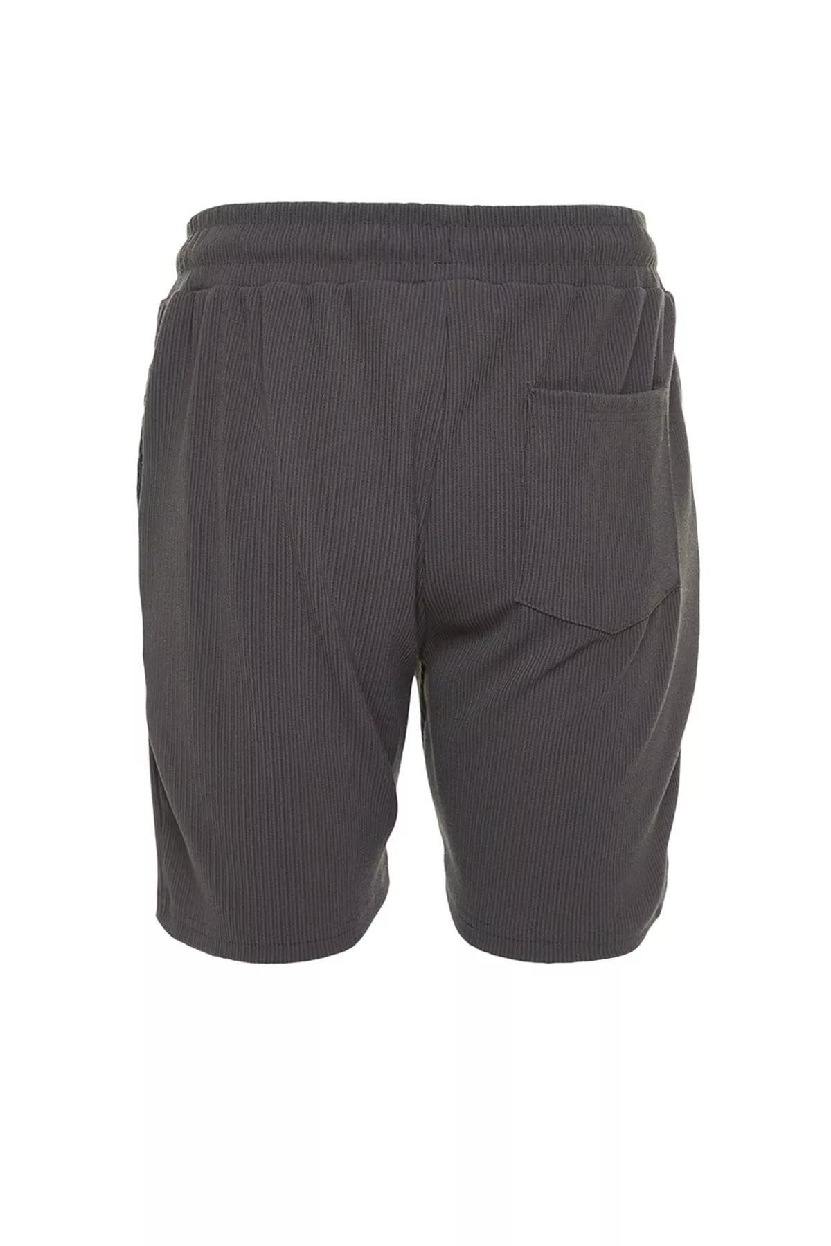 Grey Straight Shorts, Gray, large image number 13