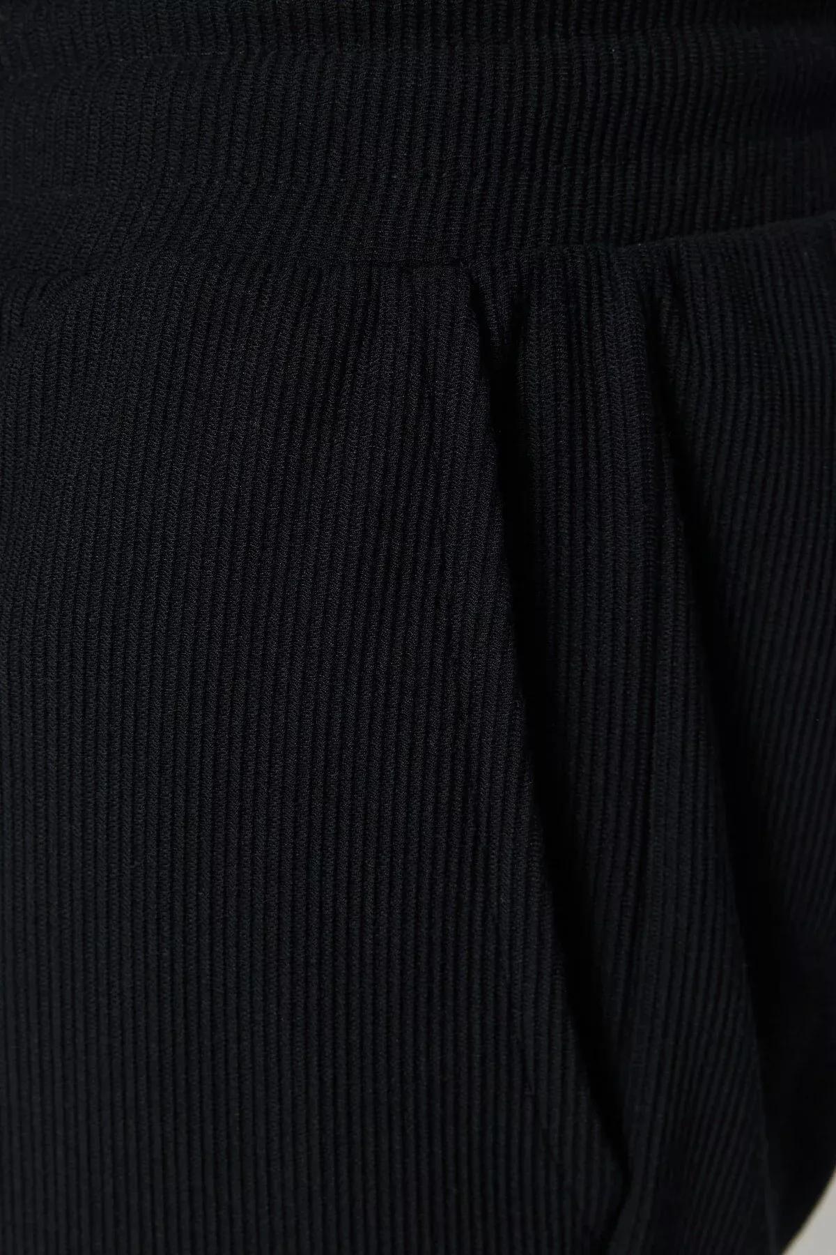 Black Straight Shorts, Black, large image number 4