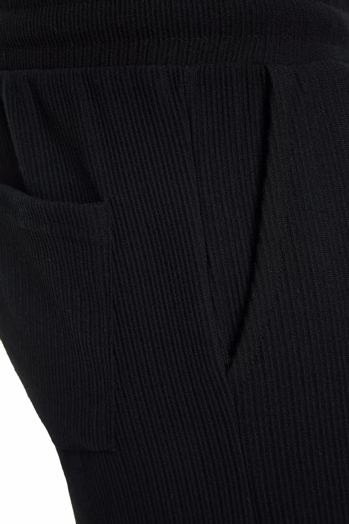 Black Straight Shorts, , large image number 7