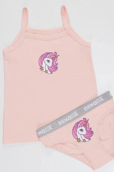 Denokids - Pink Printed Co-Ord Set, Kids Girls