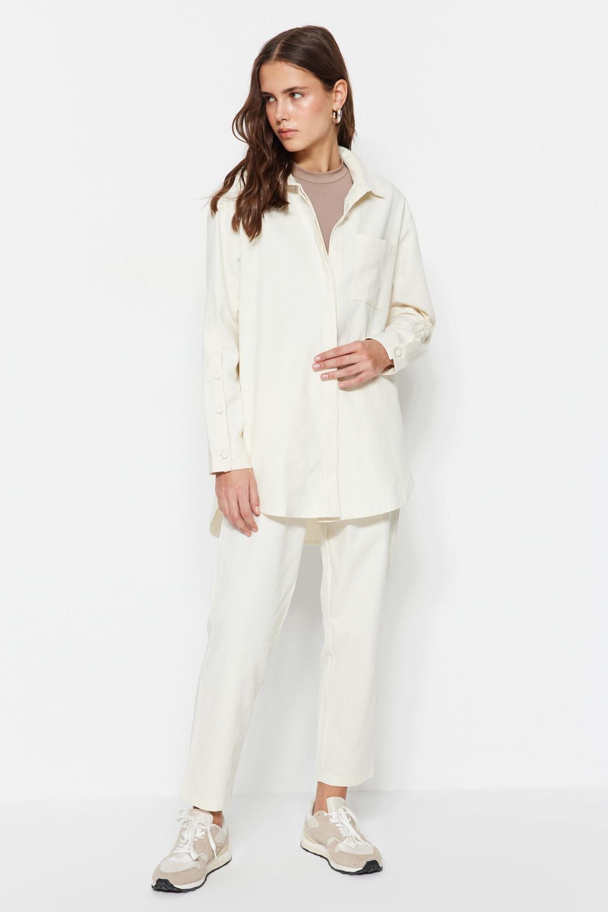 Beige Regular Co-Ord Set, , large image number 2