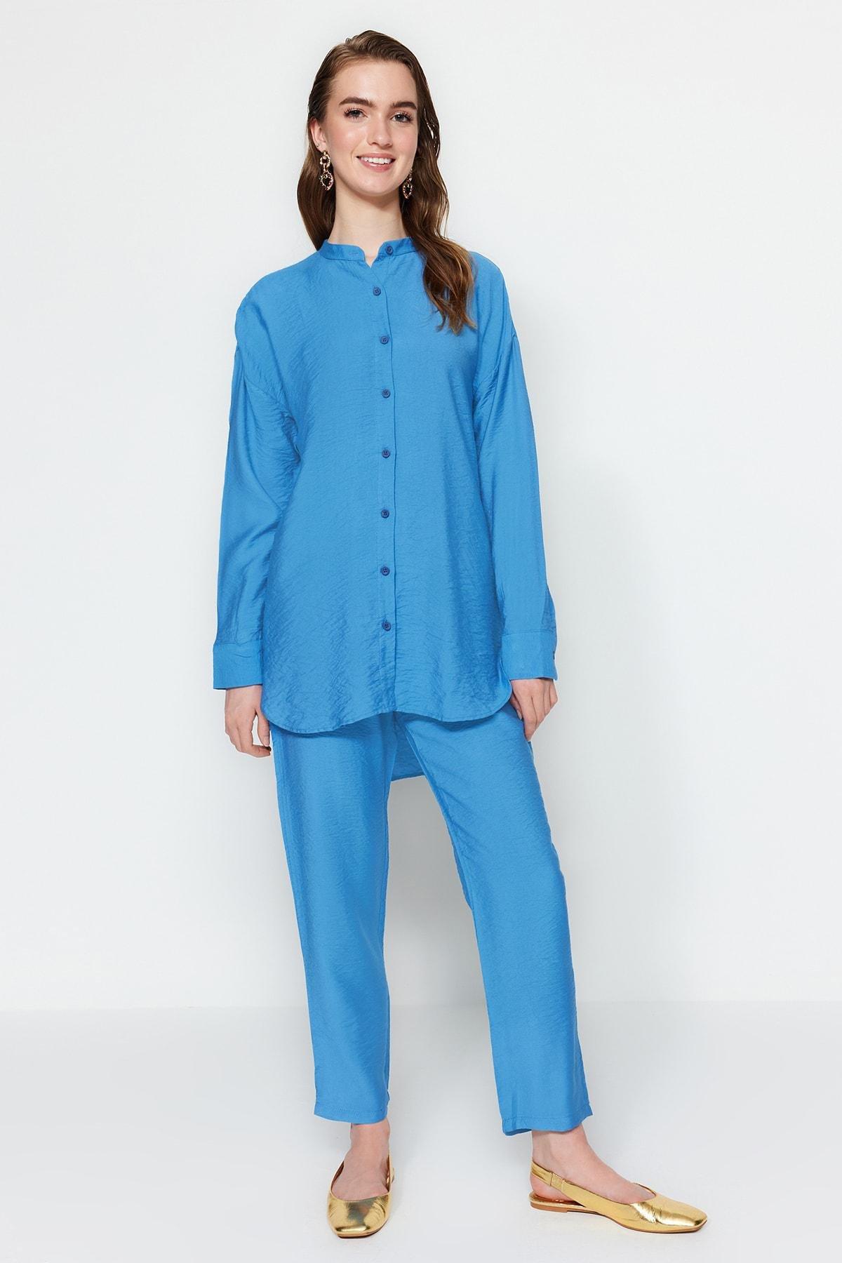Blue Regular Co-Ord Set, , large image number 0