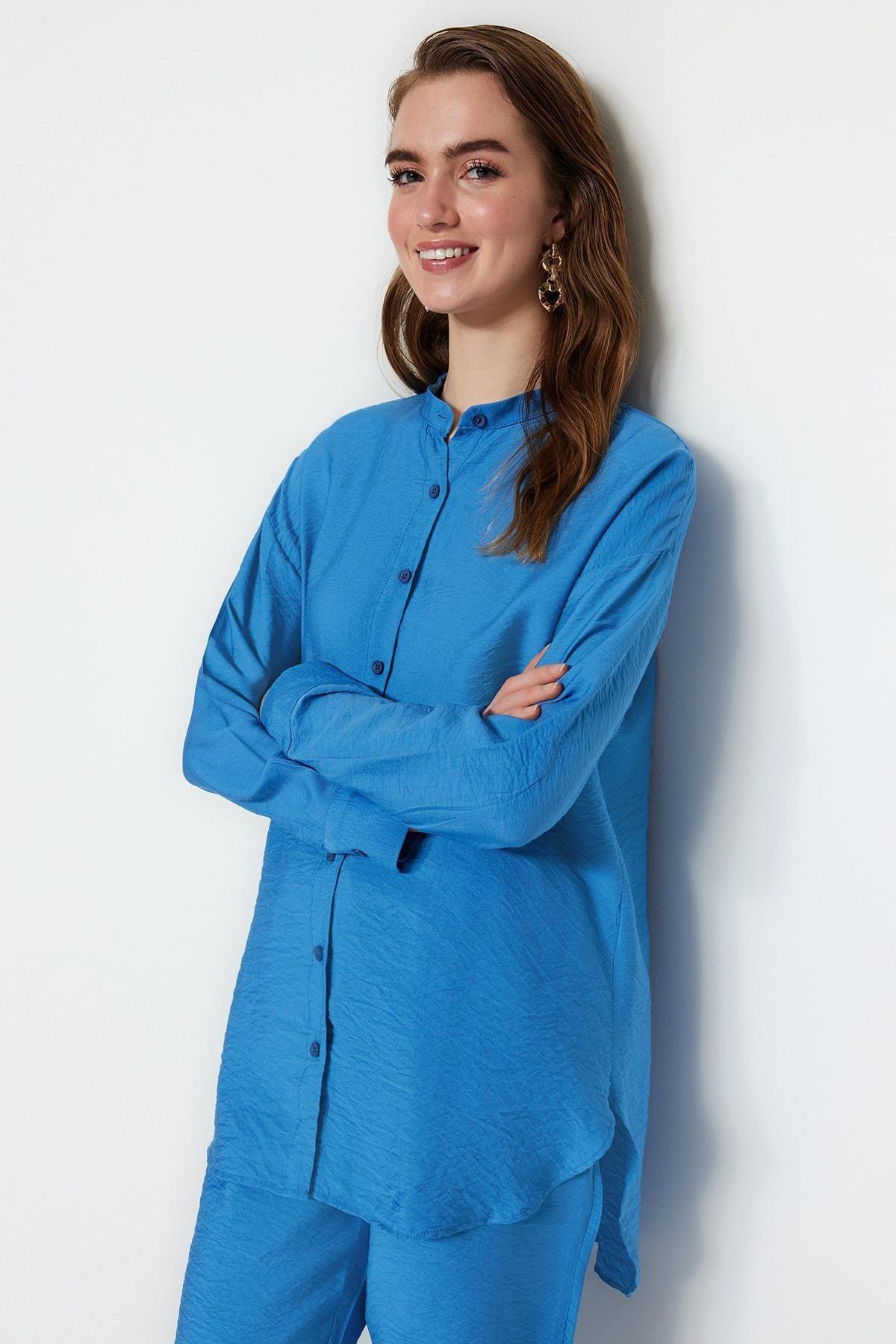 Blue Regular Co-Ord Set, , large image number 1