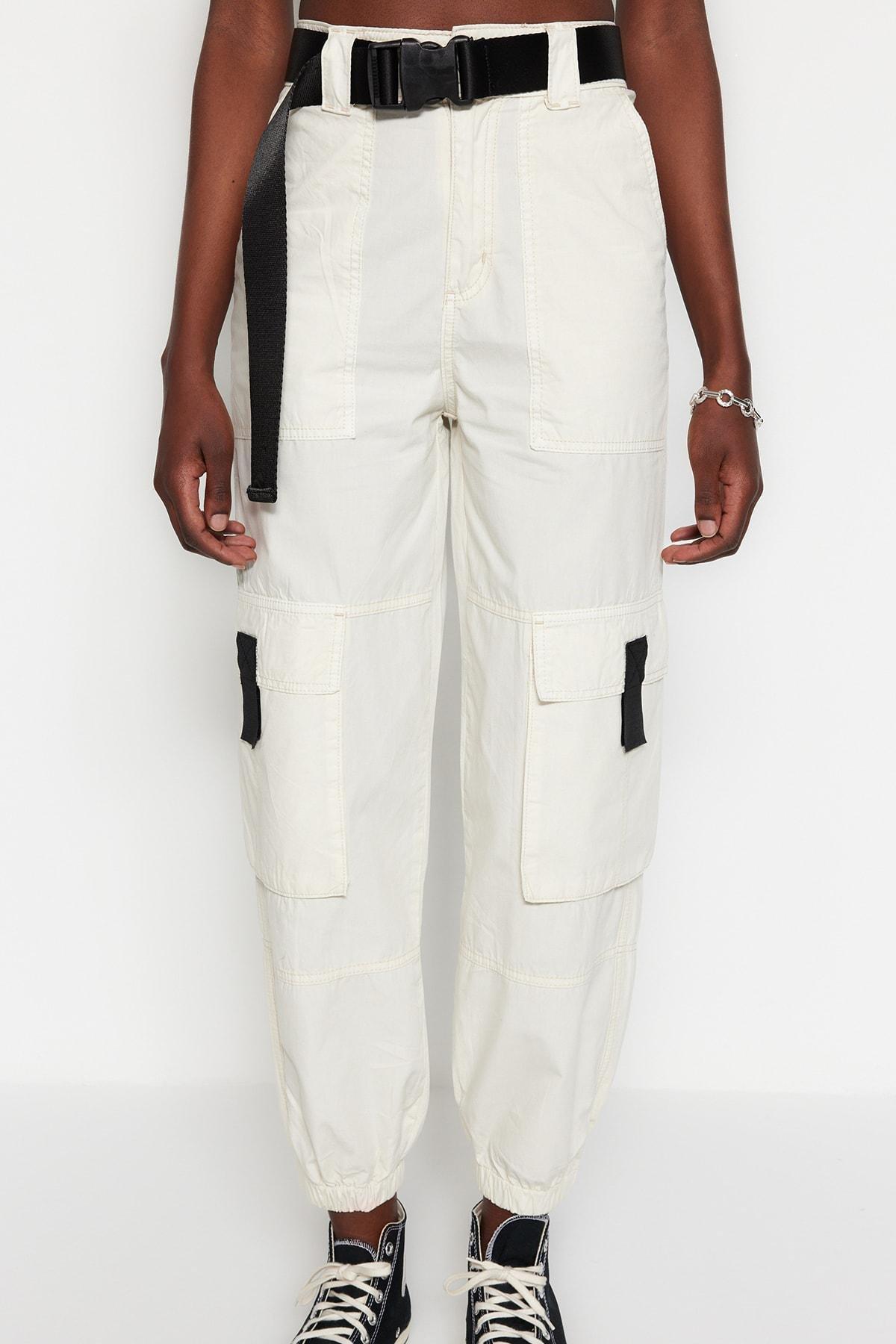 White Joggers Jeans, , large image number 2