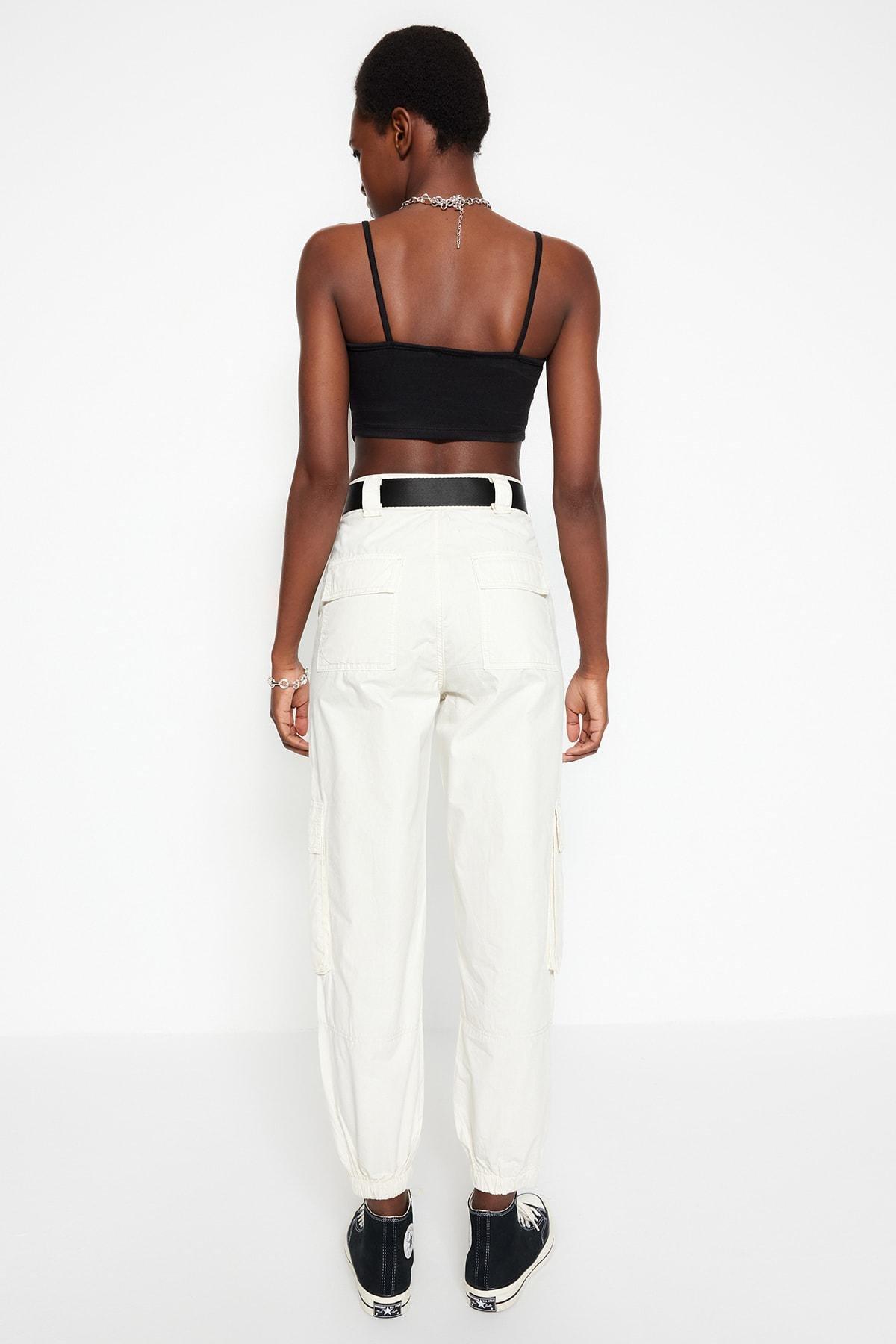 White Joggers Jeans, , large image number 5