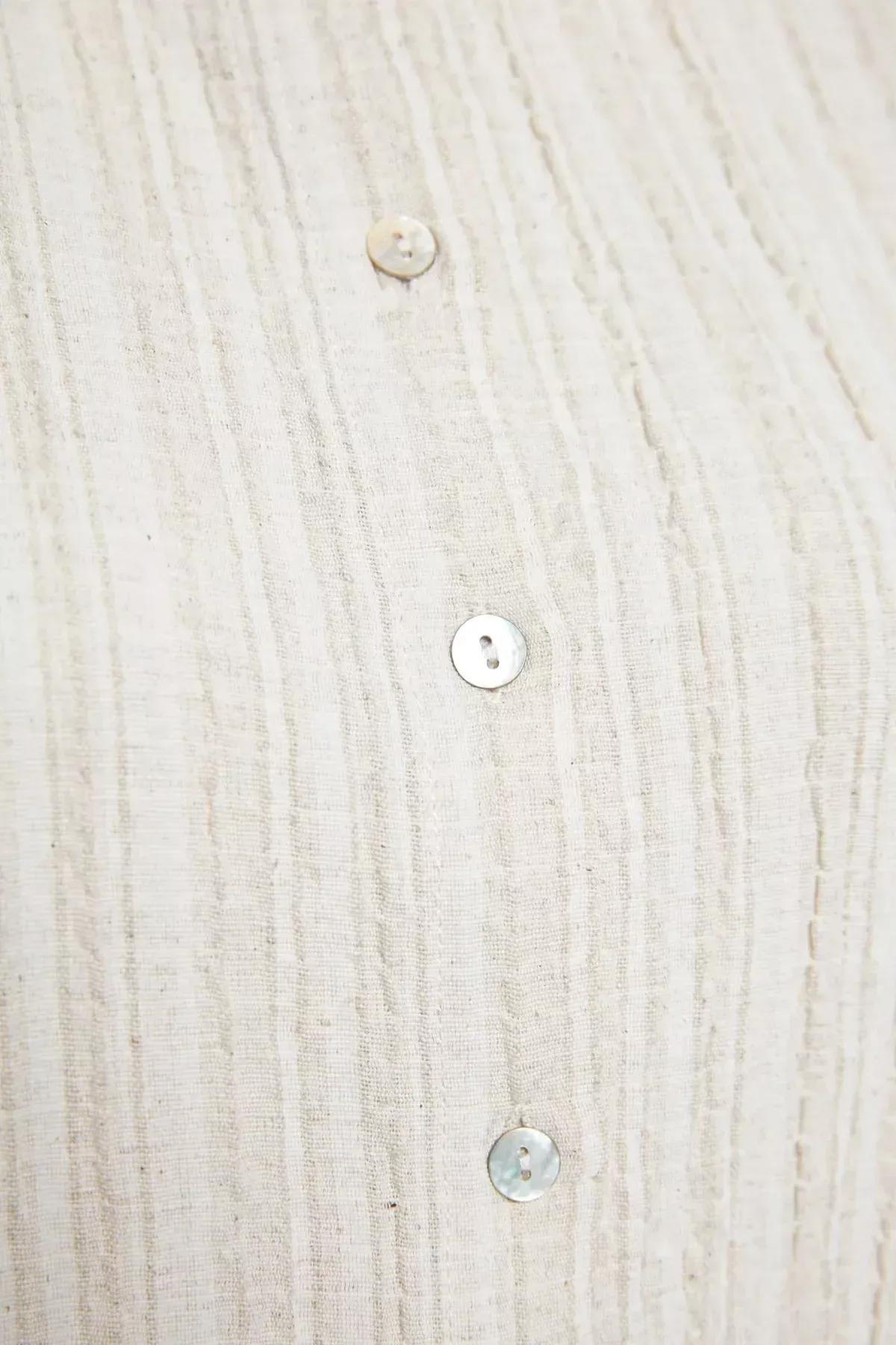 White Oversize Co-Ord Set, Ecru, large image number 7