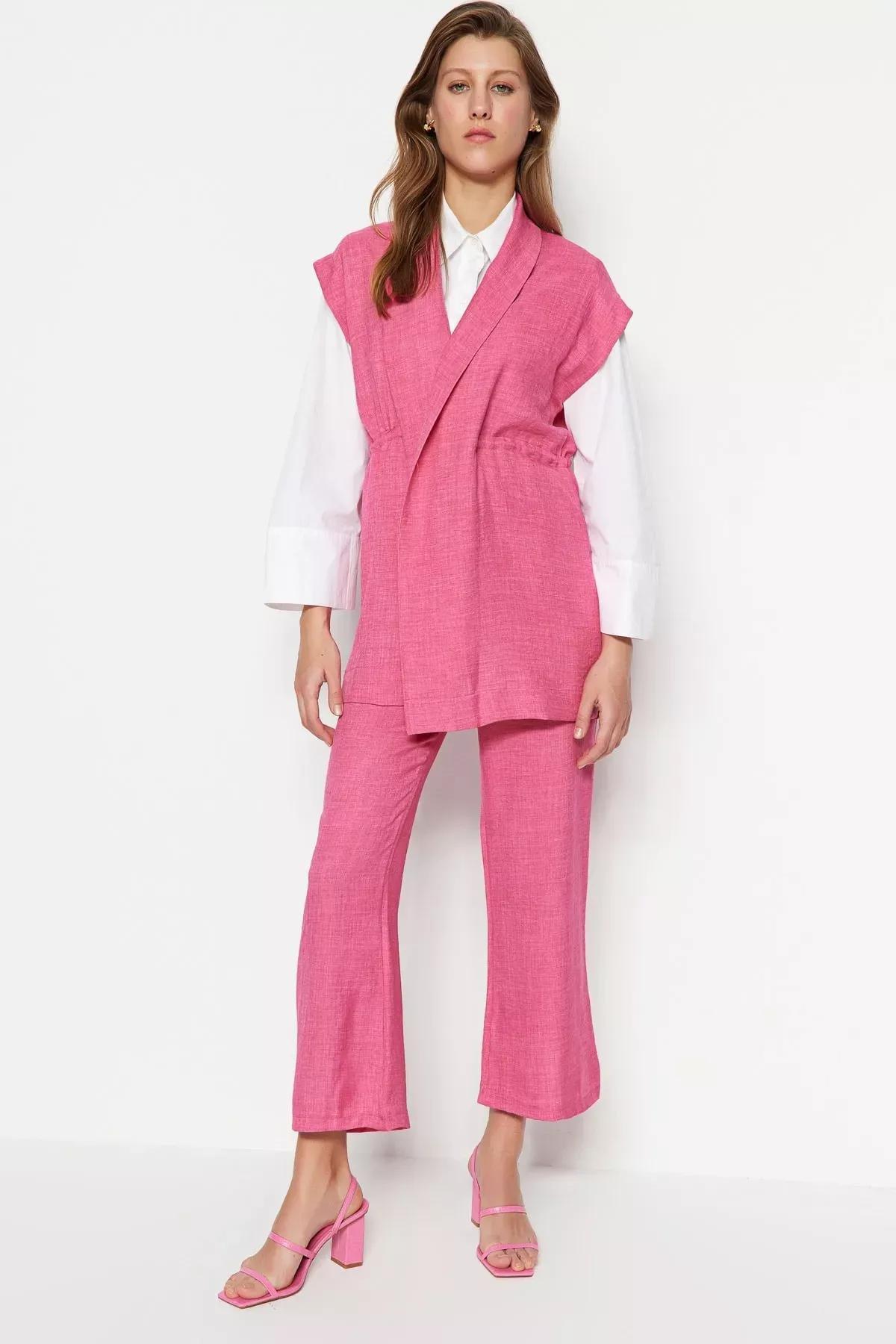 Pink Sleeveless Co-Ord Set, , large image number 0