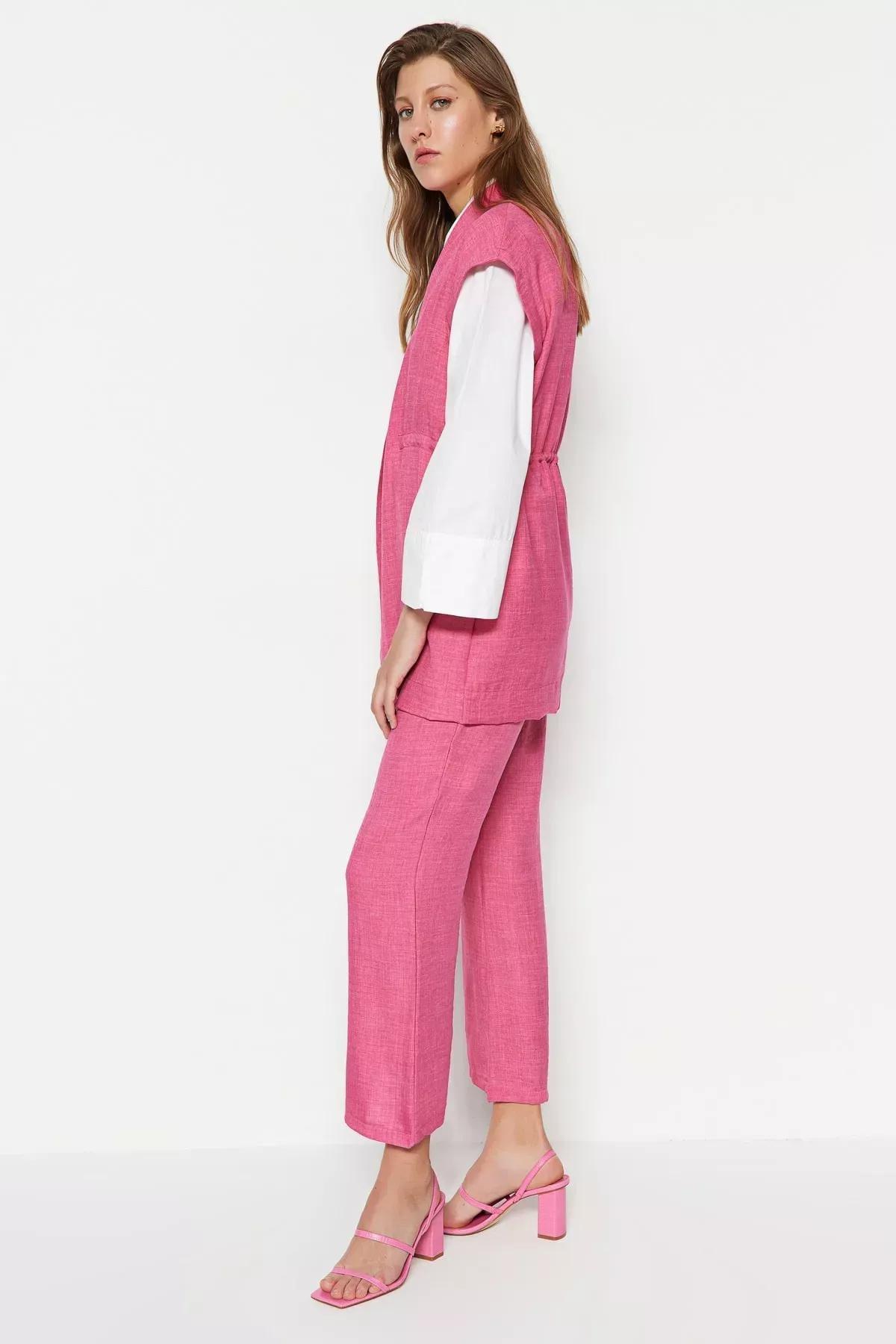 Pink Sleeveless Co-Ord Set, , large image number 2