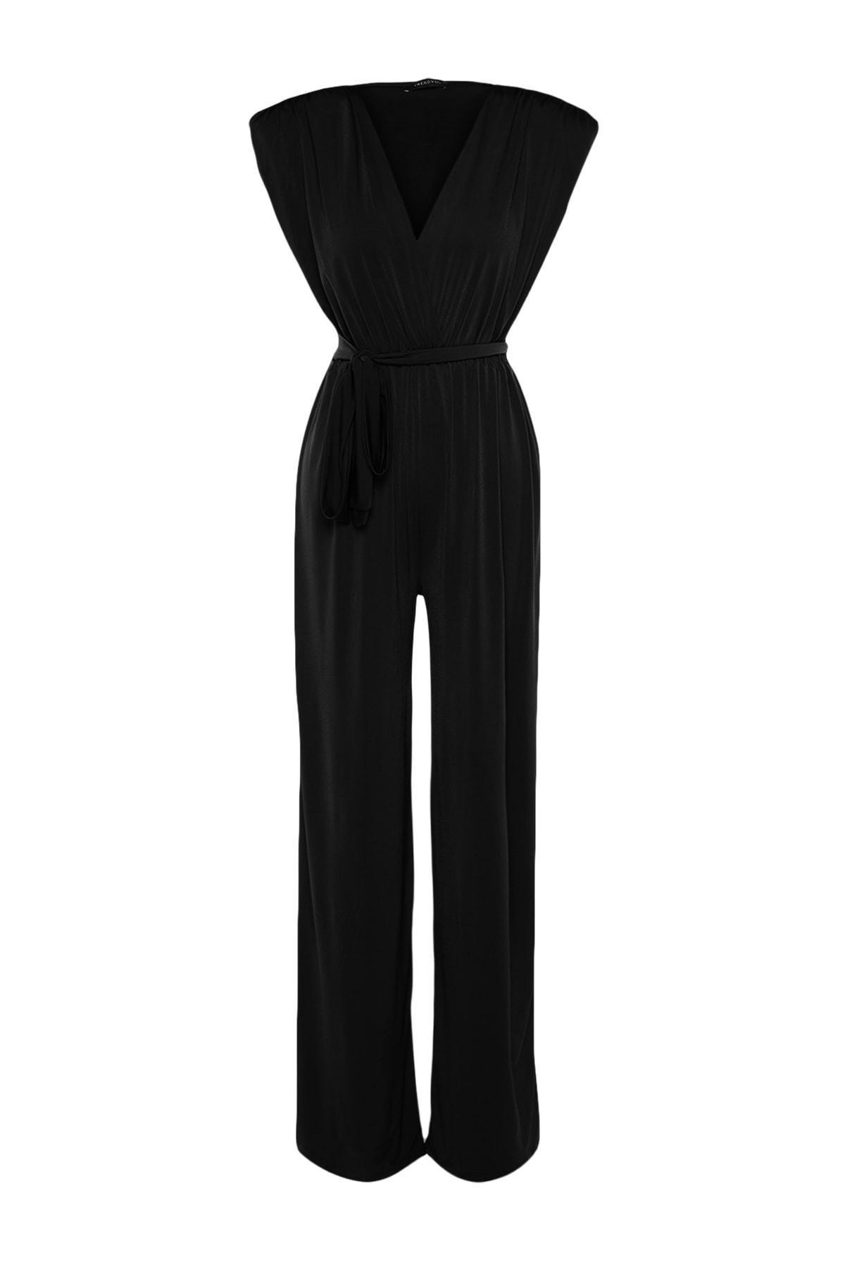 Black Cache-Coeur Jumpsuit, , large image number 5
