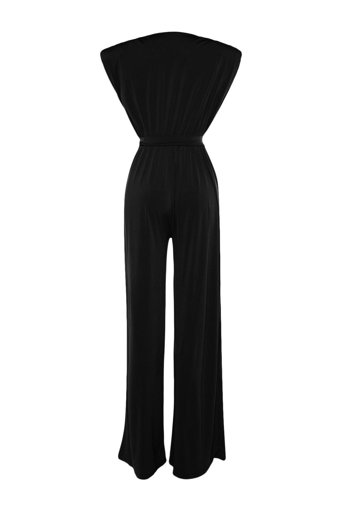 Black Cache-Coeur Jumpsuit, , large image number 7