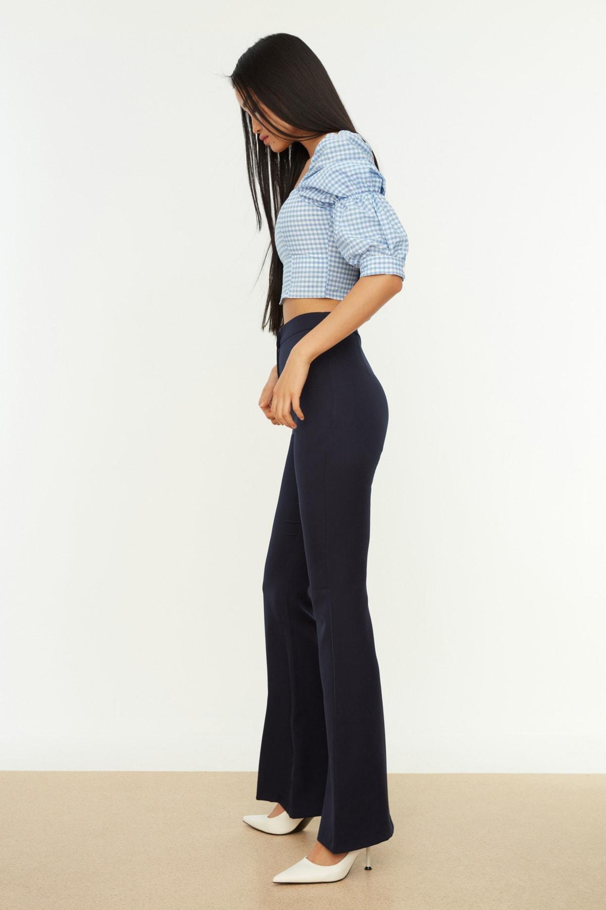 Navy Bootcut Pants, Dark blue, large image number 9