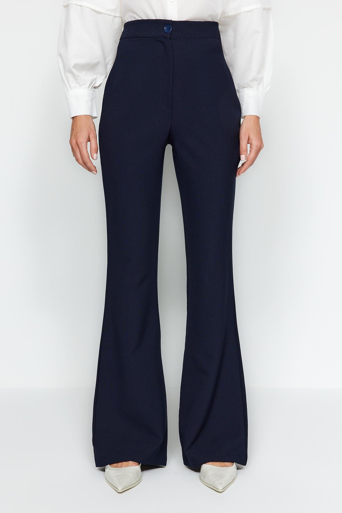Navy Bootcut Pants, Dark blue, large image number 10