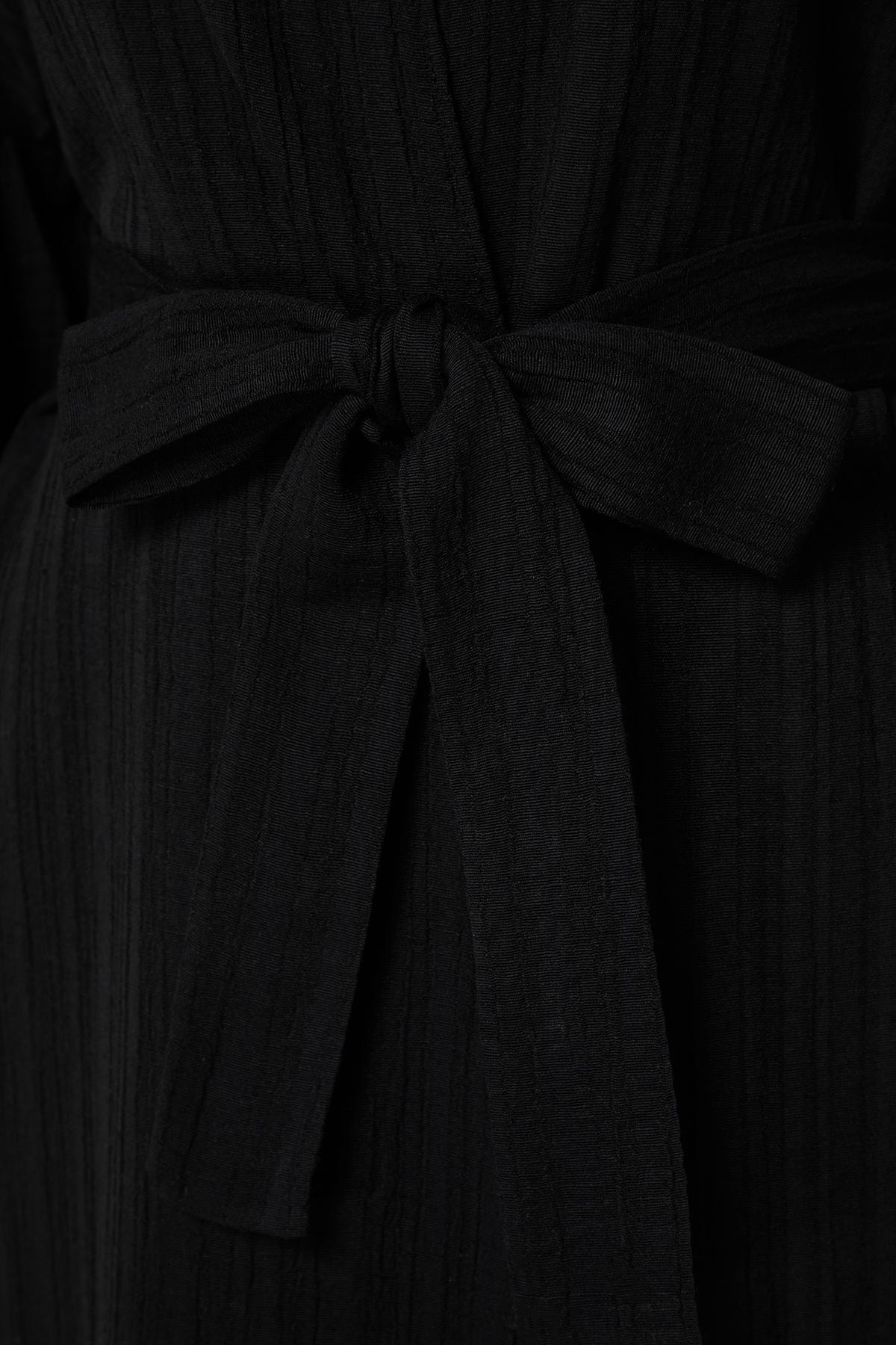 Belted Maxi Blended Kimono, , large image number 6