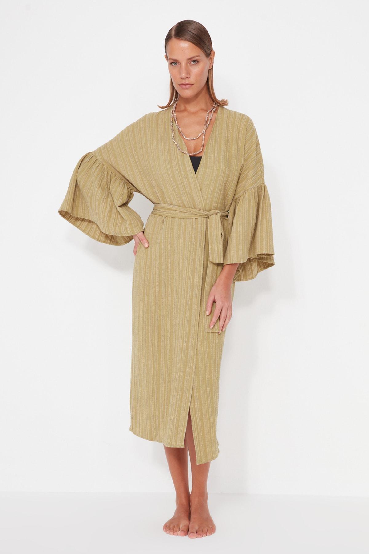 Khaki Kimono, , large image number 2