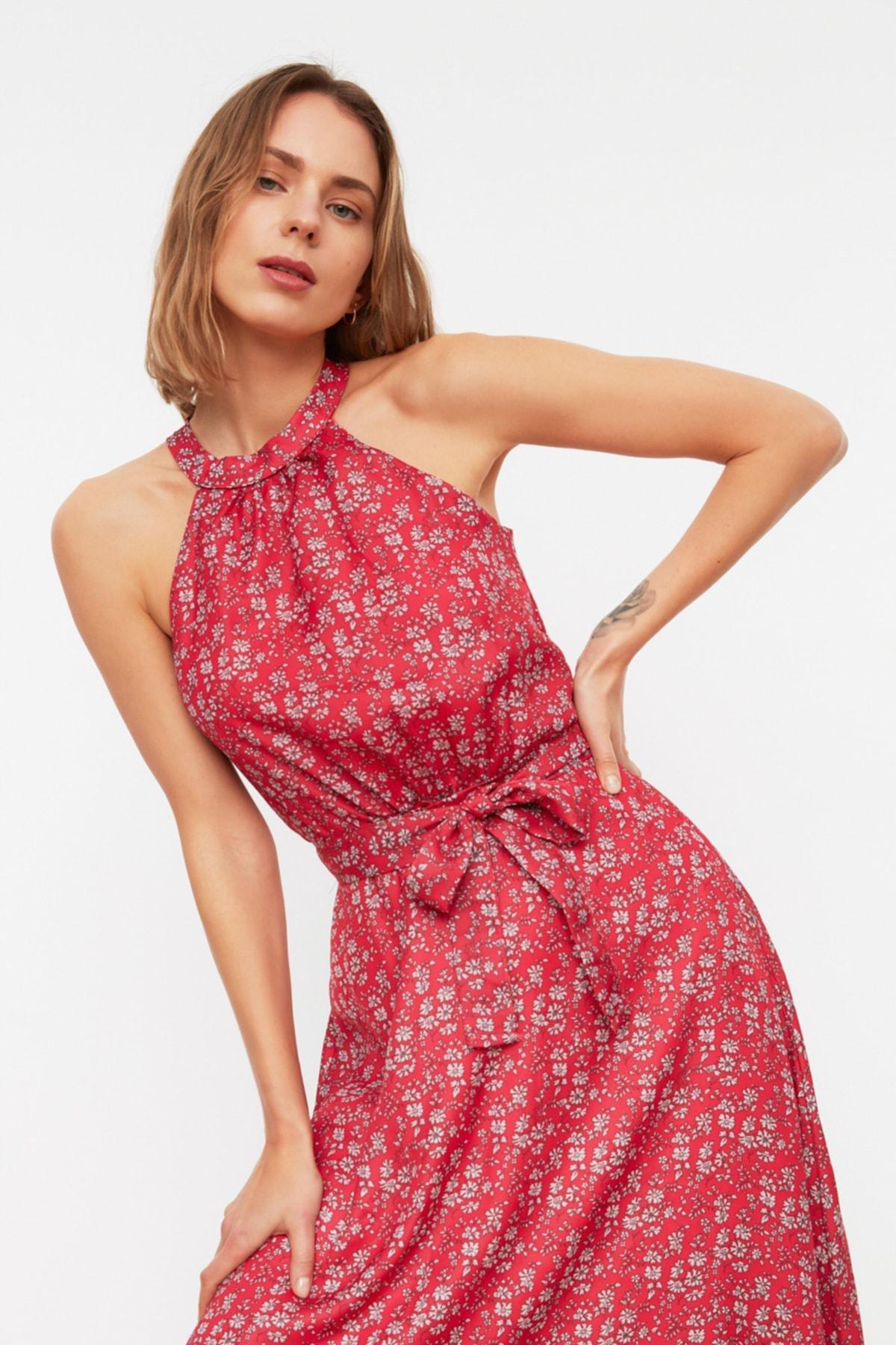 Pink A-Line Floral Dress, , large image number 2