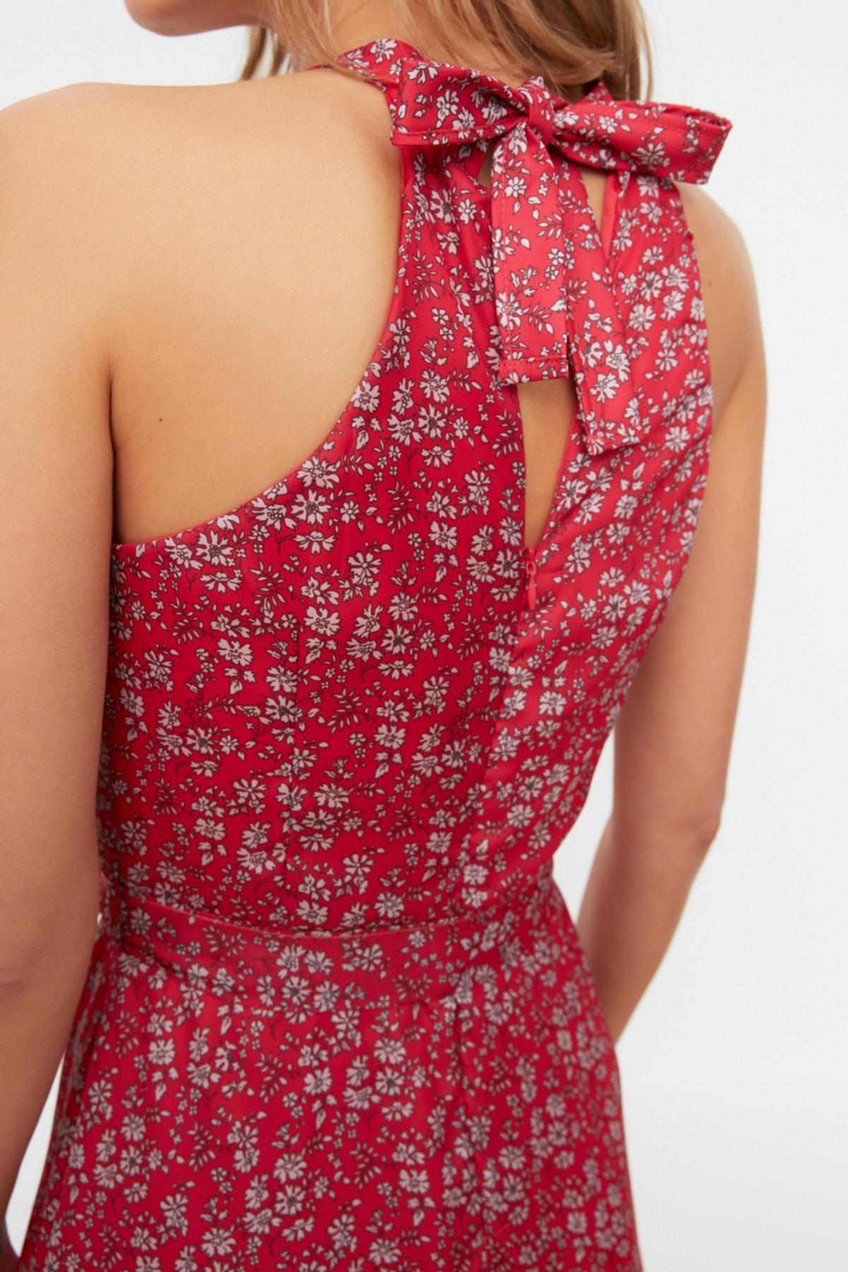 Pink A-Line Floral Dress, , large image number 3