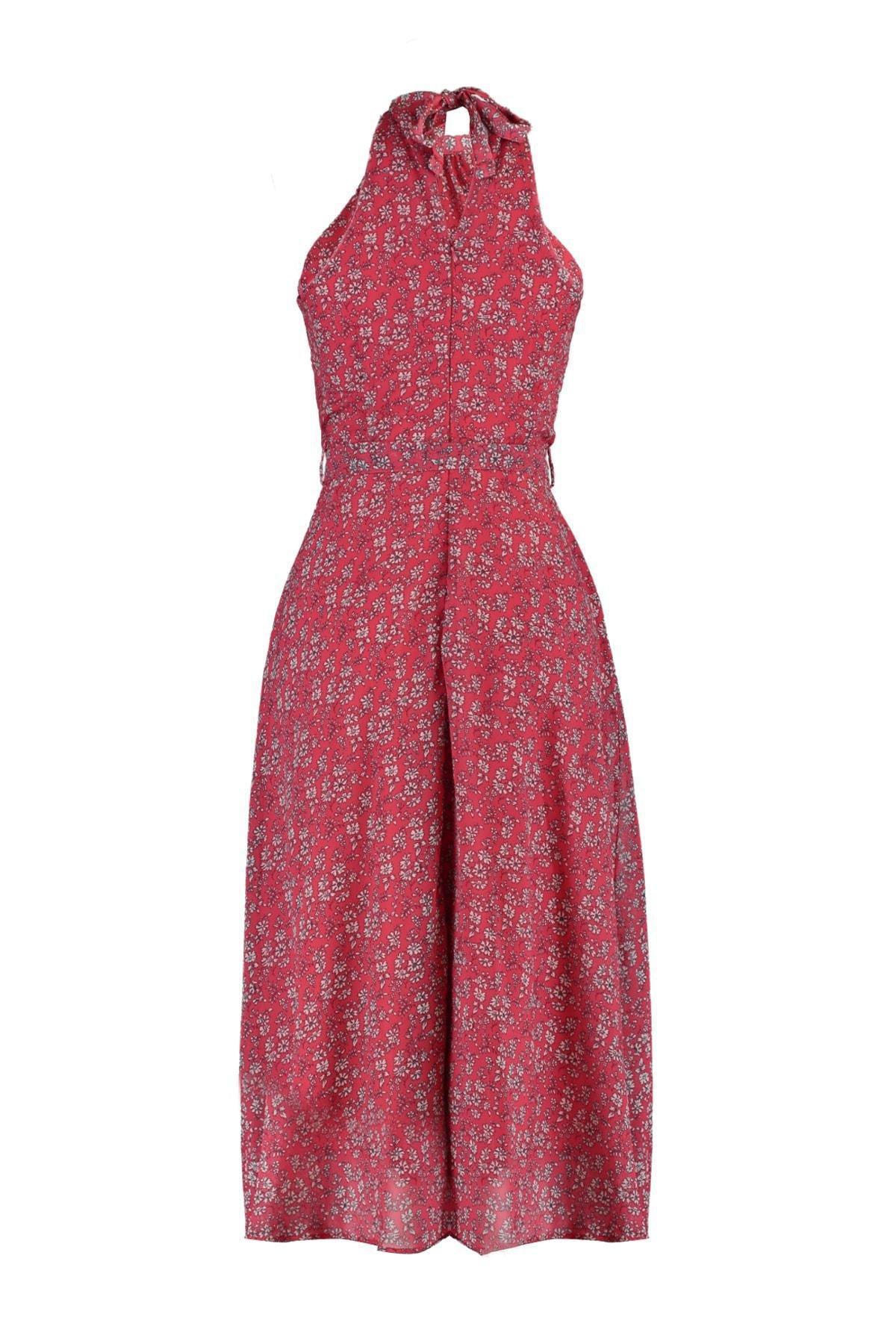 Pink A-Line Floral Dress, , large image number 7