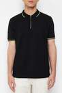 Trendyol - Black Polo Neck Polo T-Shirt