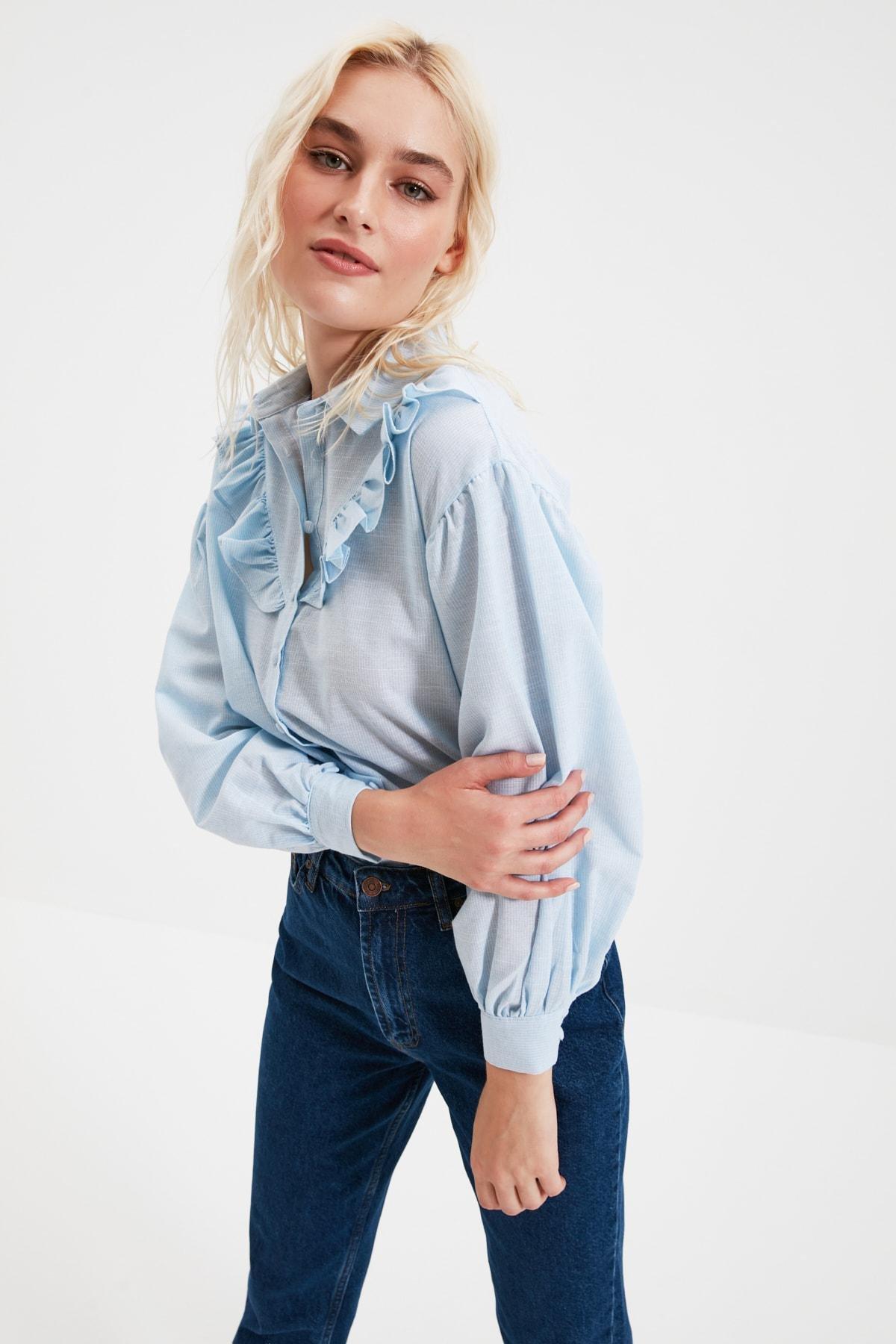 Blue Striped Shirt, , large image number 0