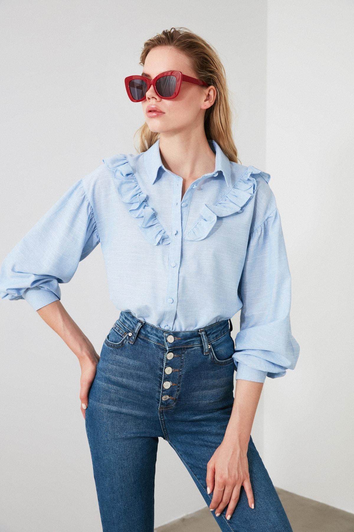 Blue Striped Shirt, , large image number 8
