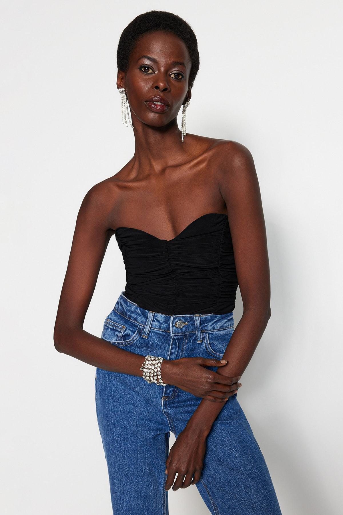 Black Women Bodysuit, , large image number 0