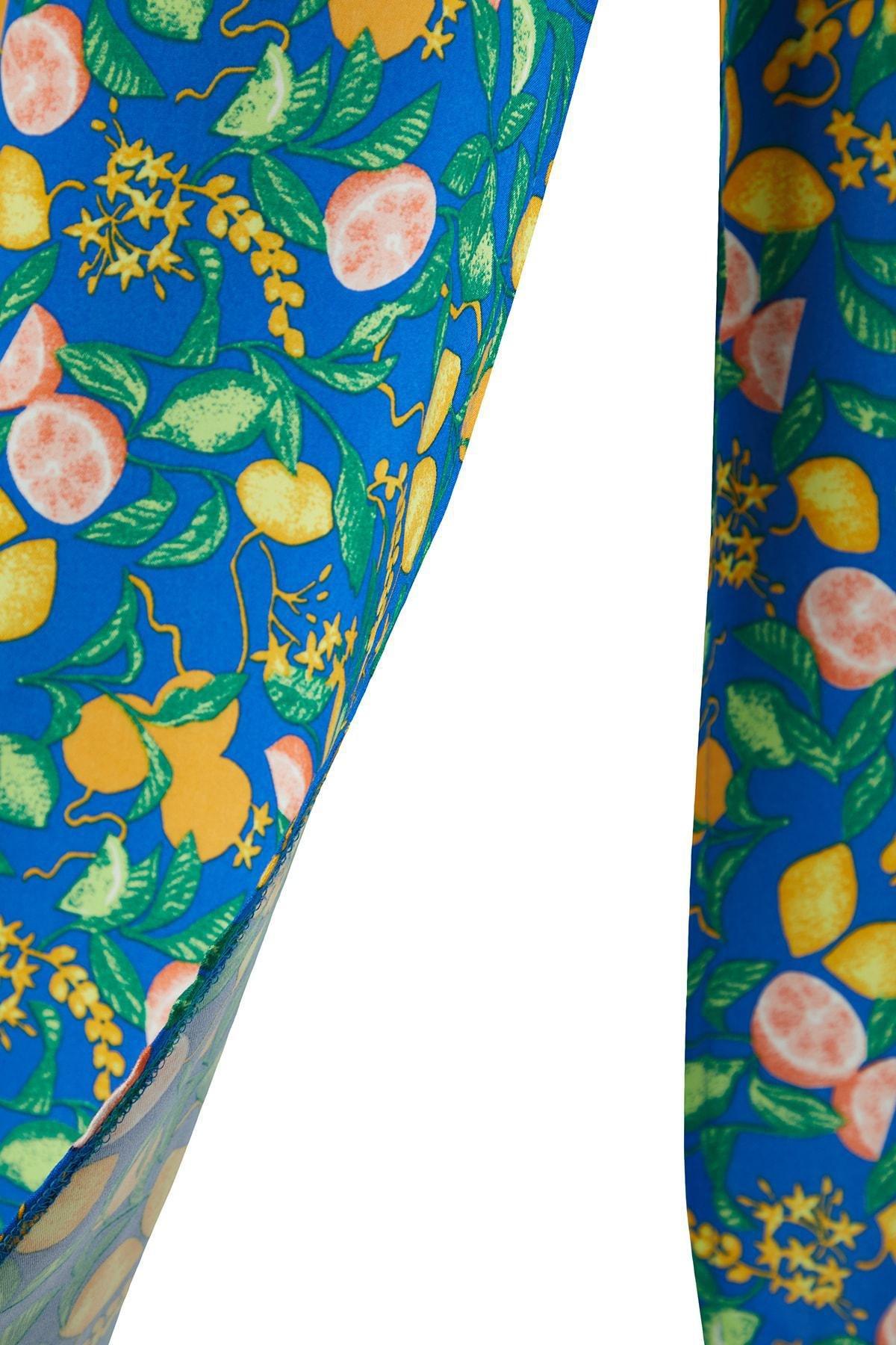 Multicolour A-Line Tropical Dress, , large image number 7