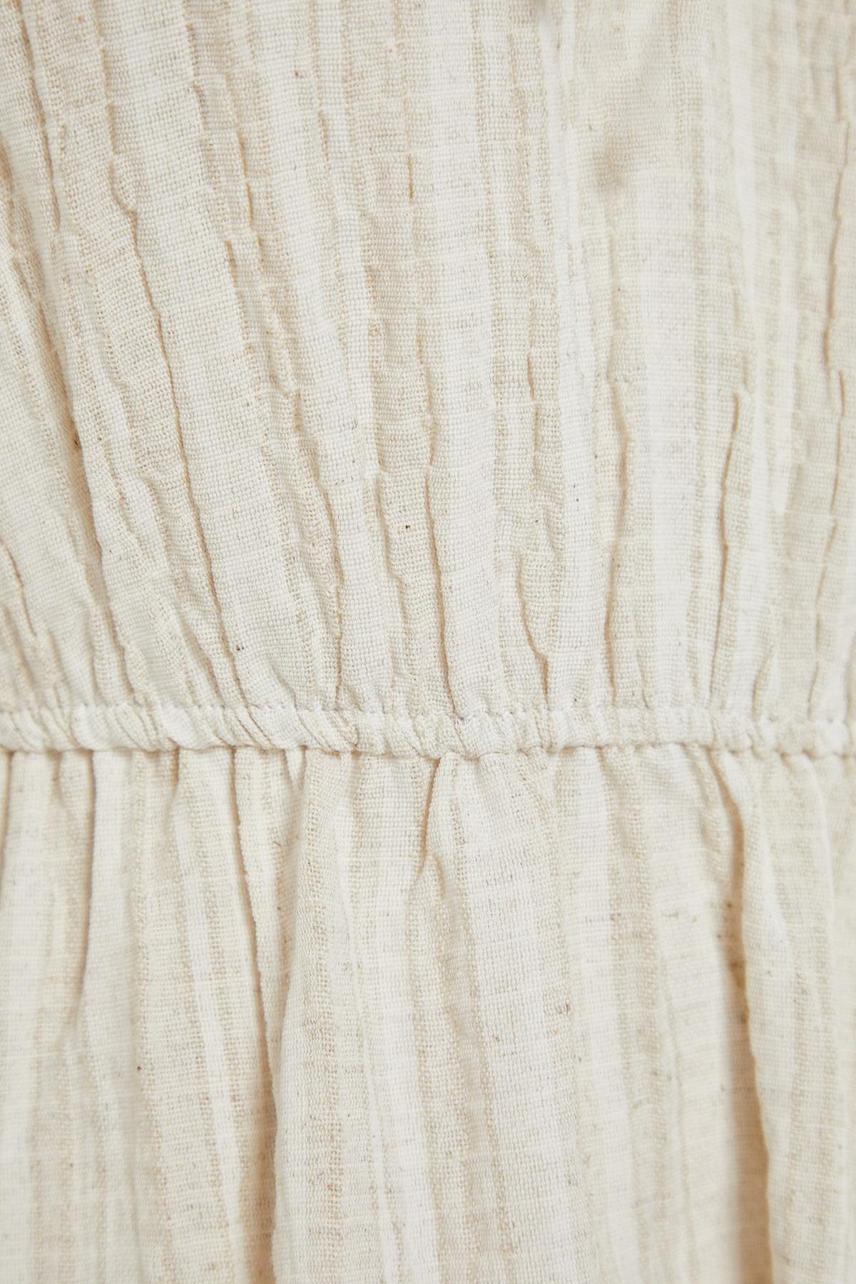 White V-Neck Smock Dress, , large image number 6