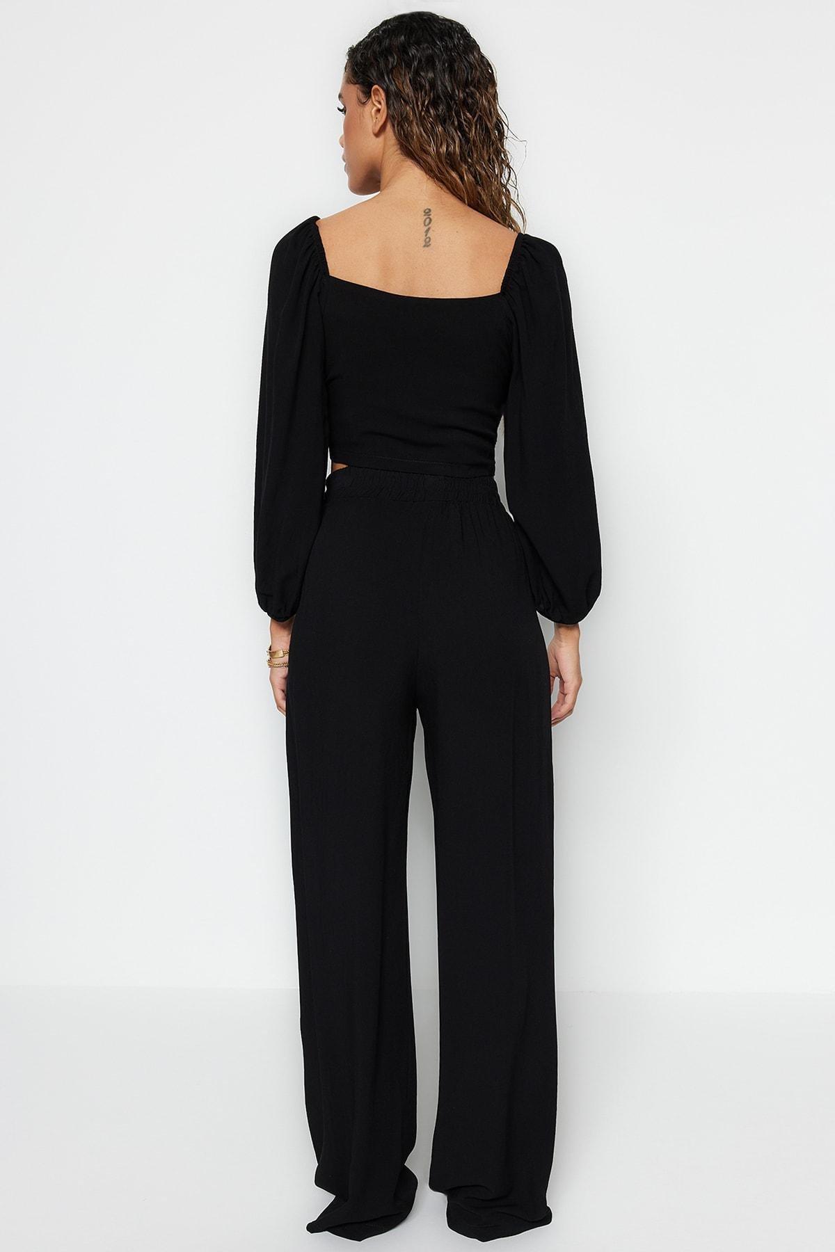 Black Knotted Co-Ord Set, , large image number 7
