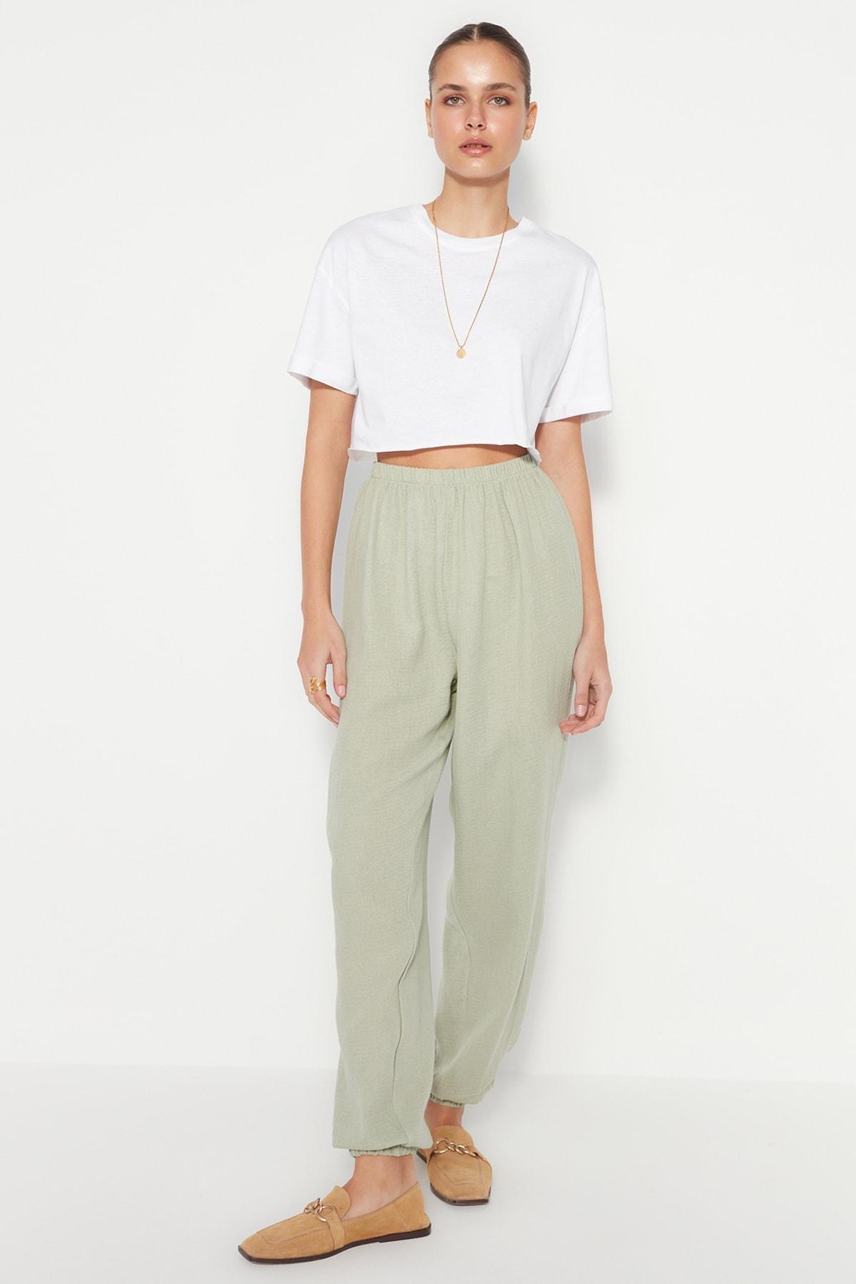 Khaki Joggers Pants, , large image number 0